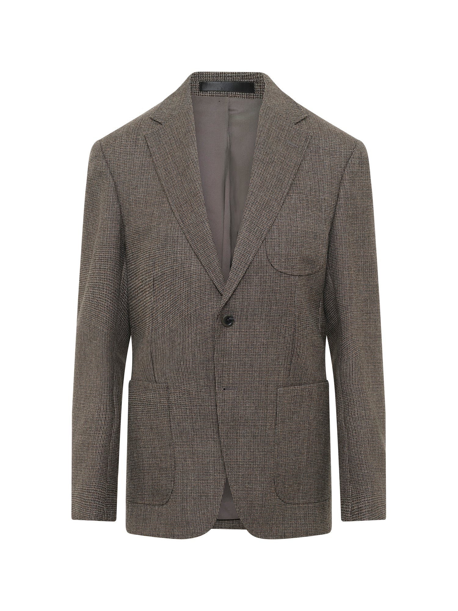 Deconstructed Grey Blend Wool Blazer