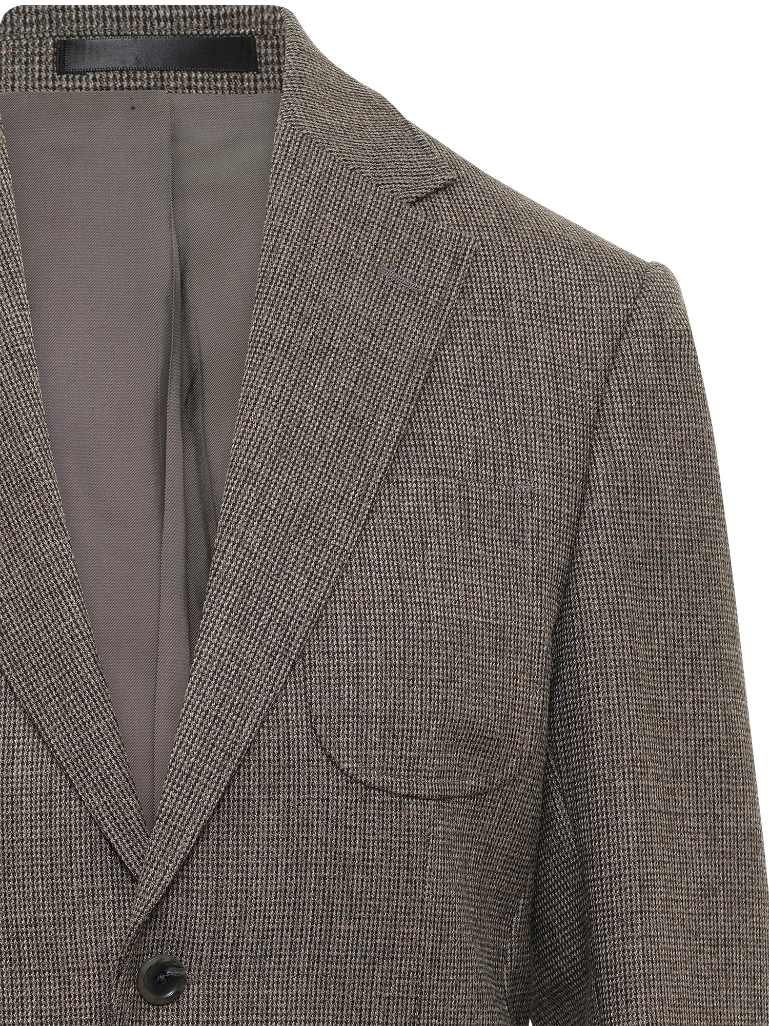 Deconstructed Grey Blend Wool Blazer
