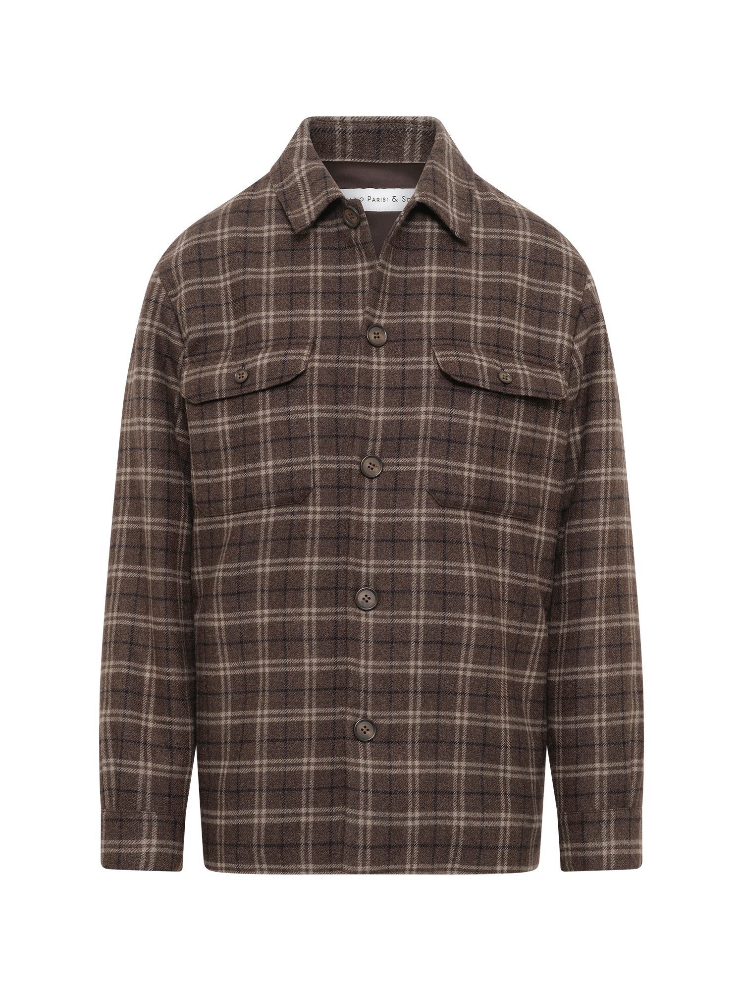 Brown Check Wool Jacket