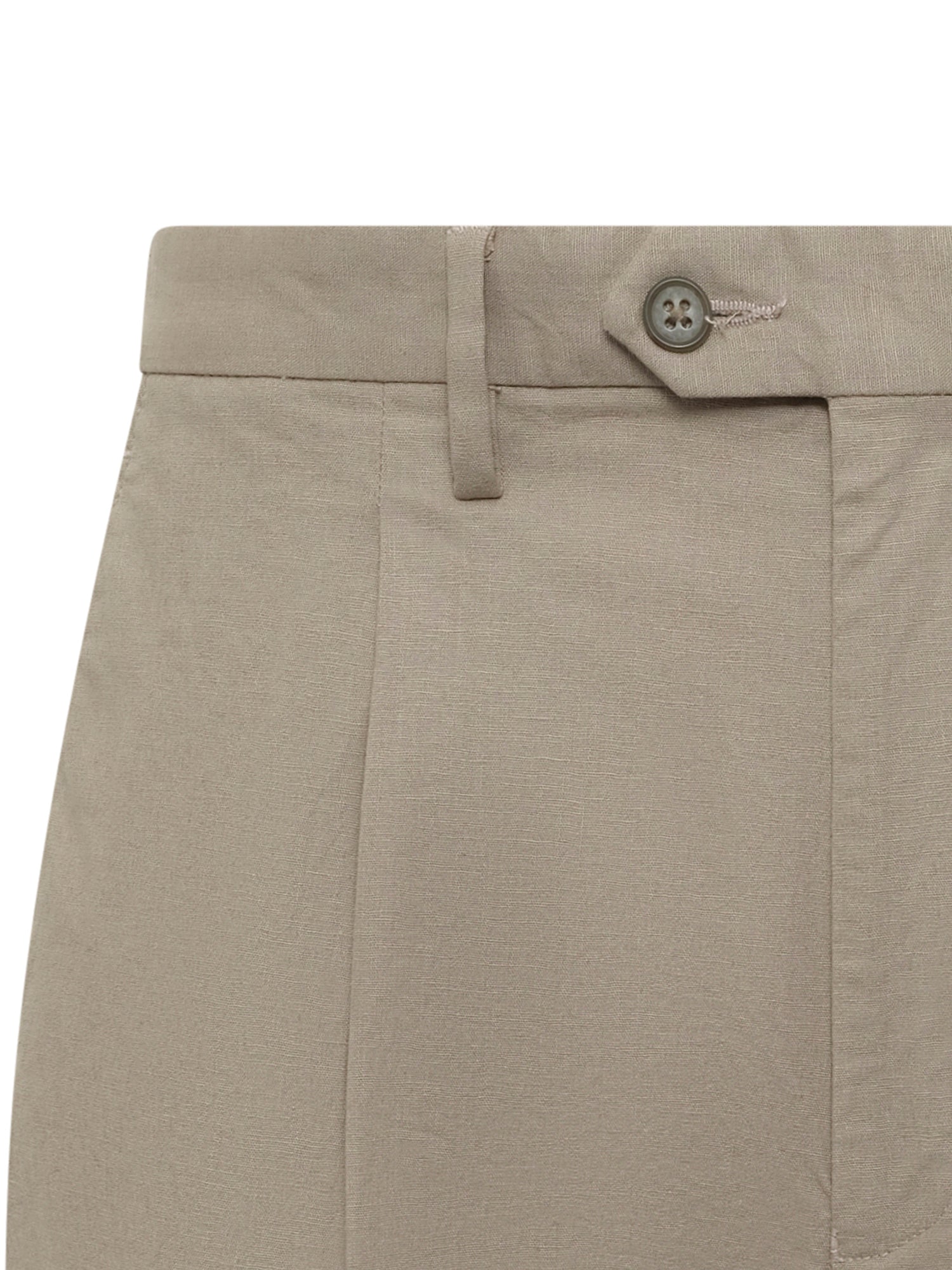 Taupe Relaxed Pleated Trouser