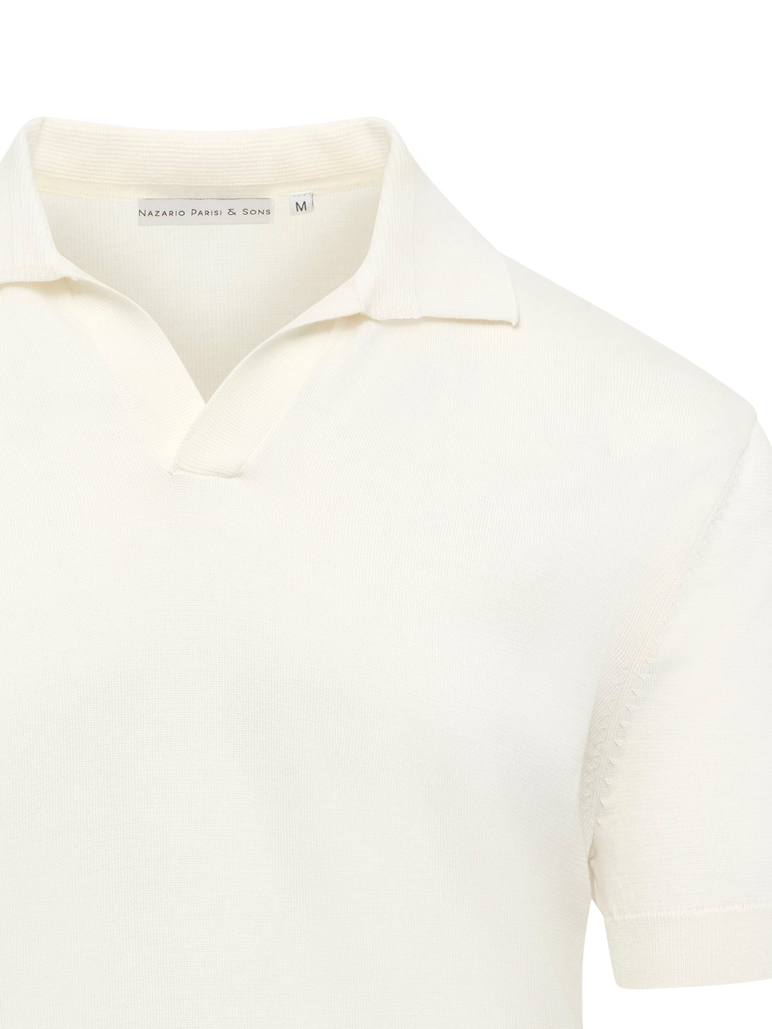 Off White Short Sleeve Polo