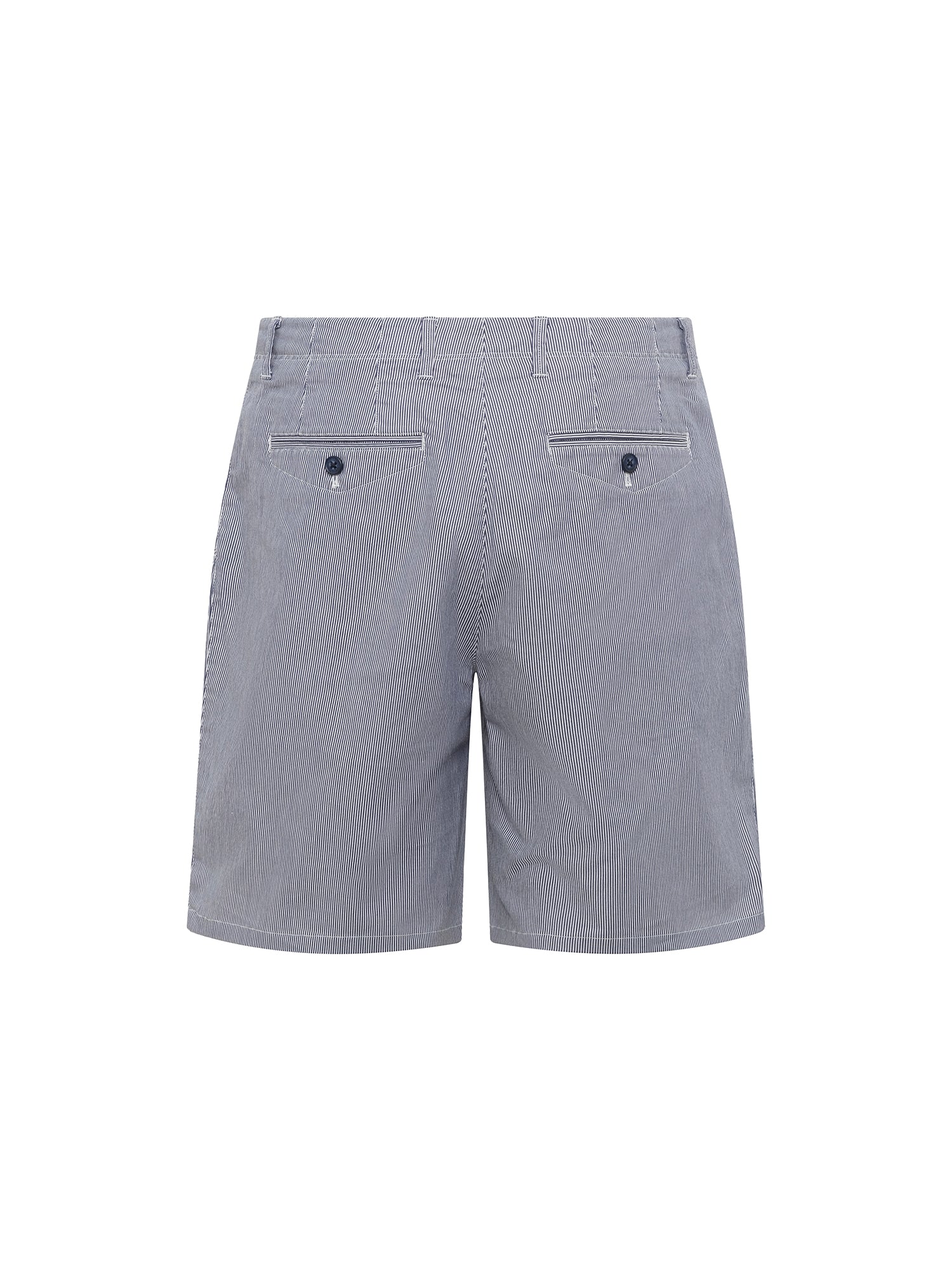 Navy Stripe Bermuda Shorts