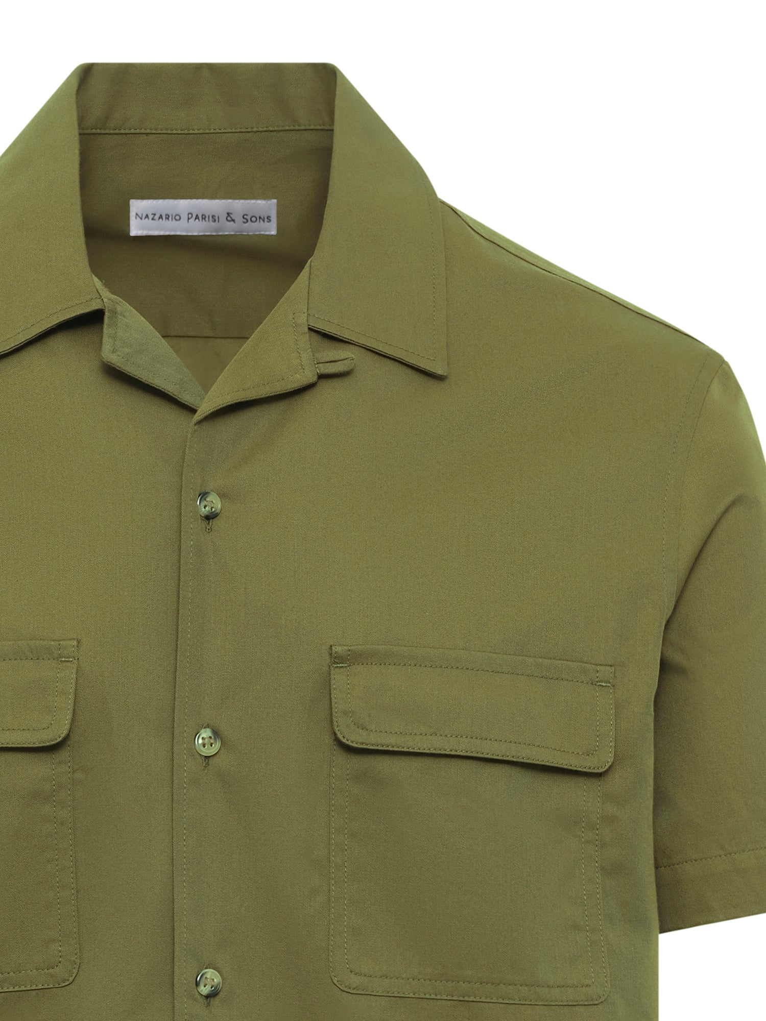 Olive Two Pocket Short Sleeve Shirt