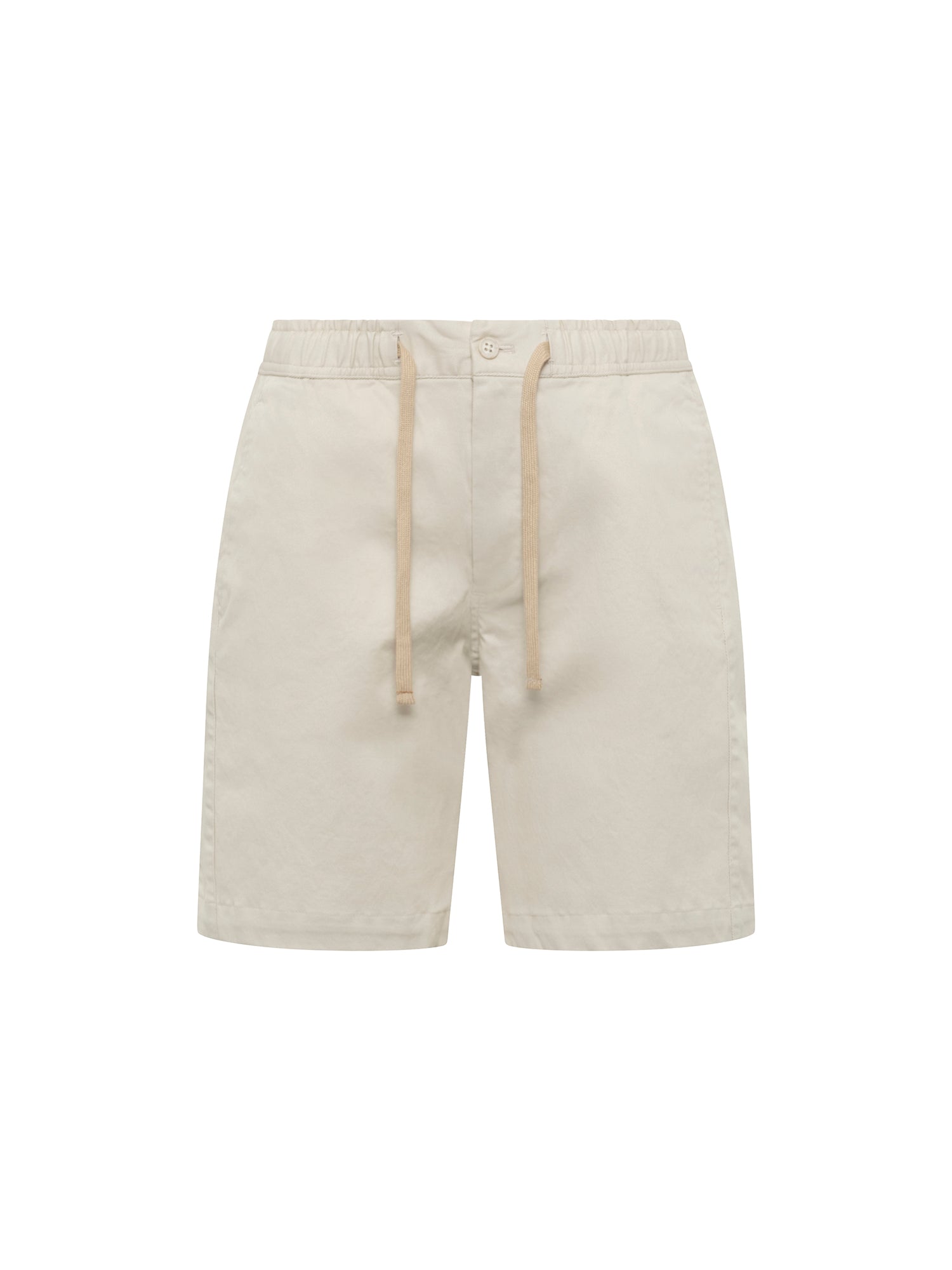 Cream Drawstring Shorts