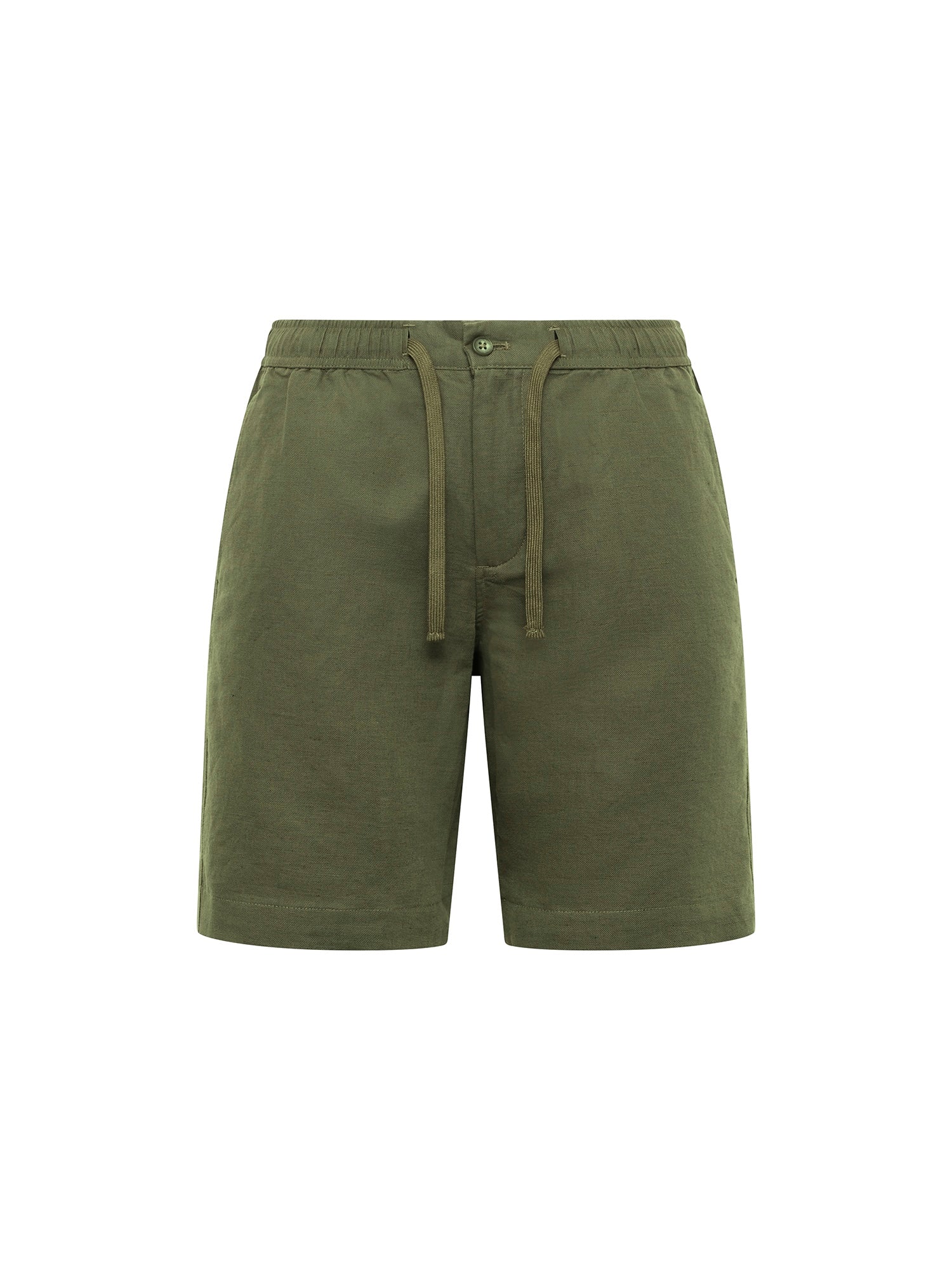 Khaki Drawstring Shorts