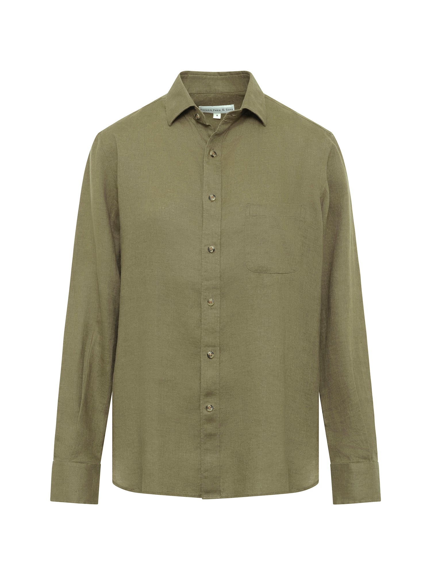 Olive Linen Shirt