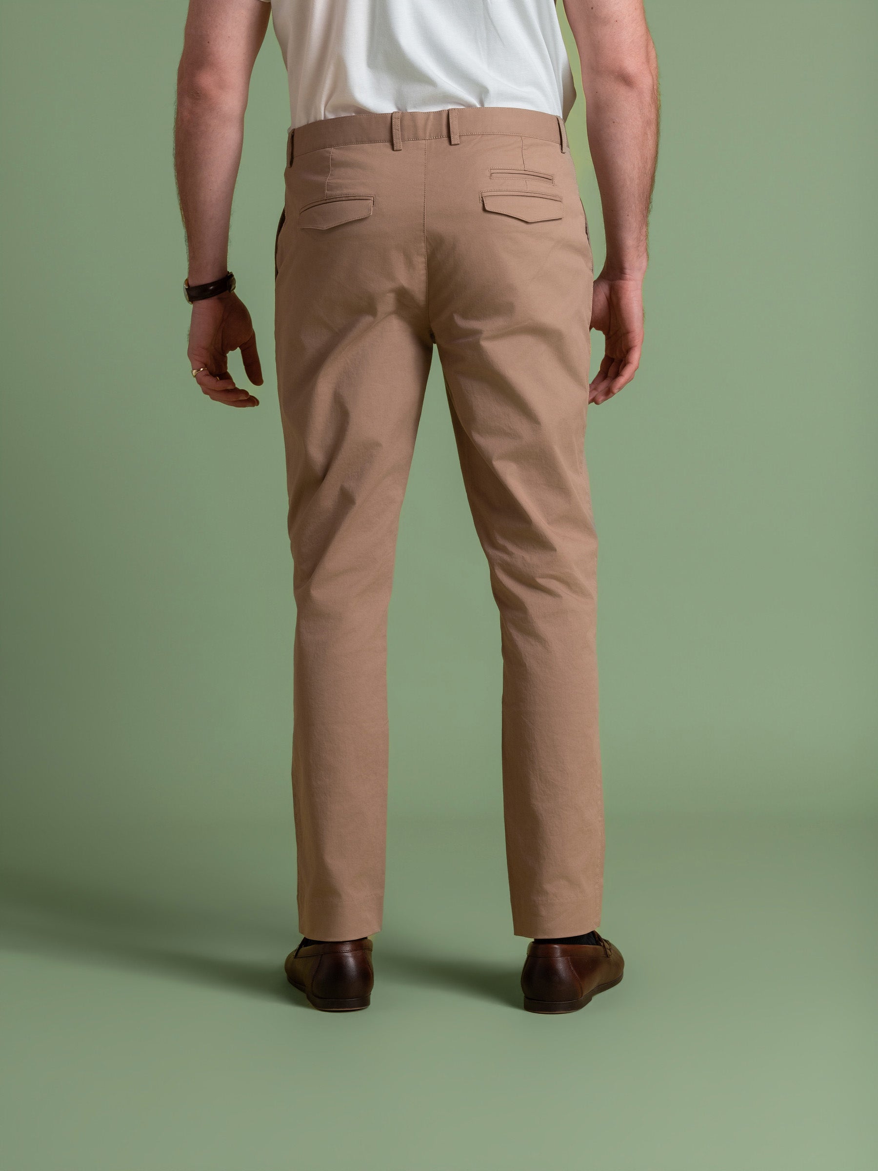 Beige Cotton Chino