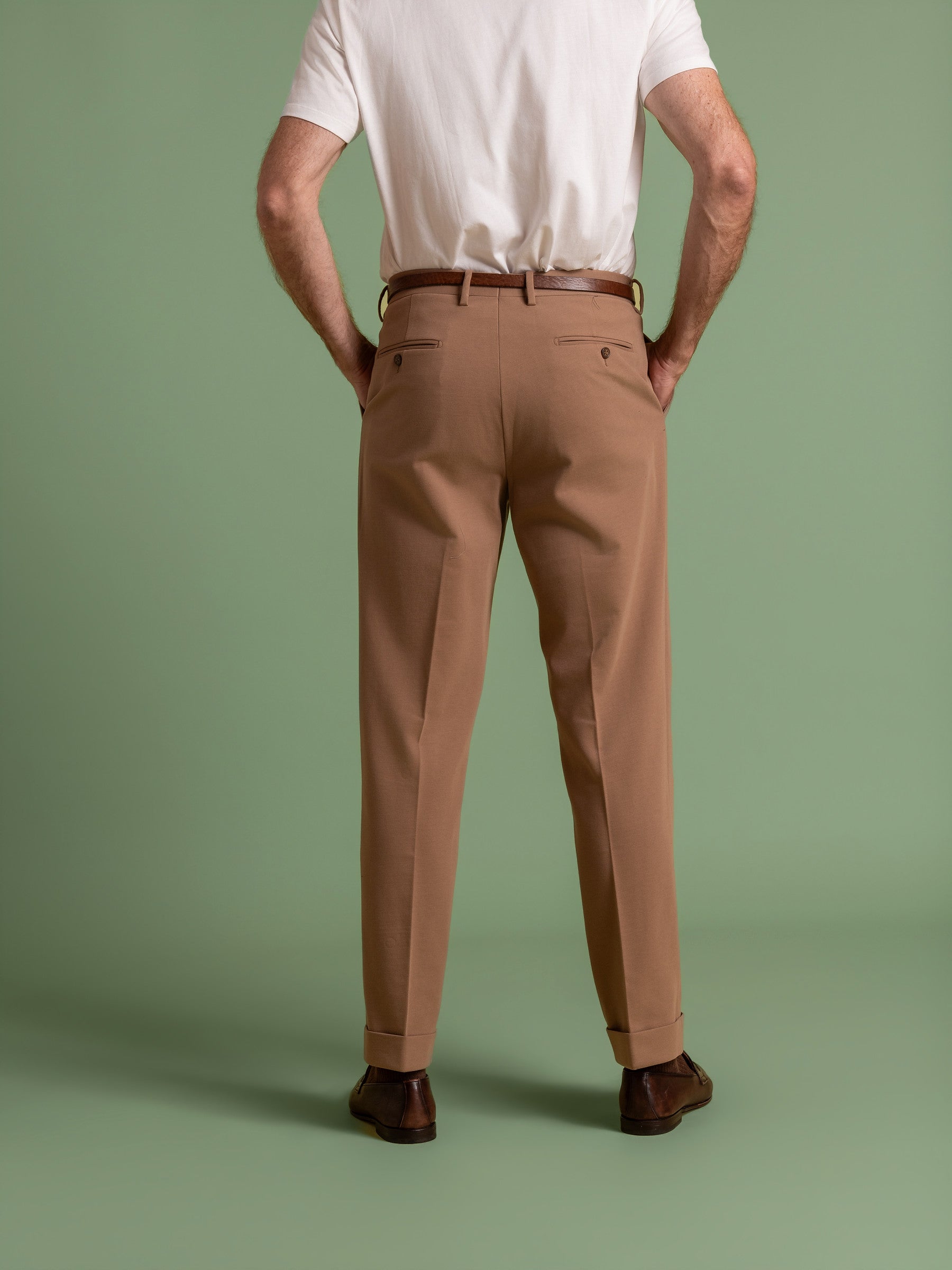 Caramel Pleated Trouser