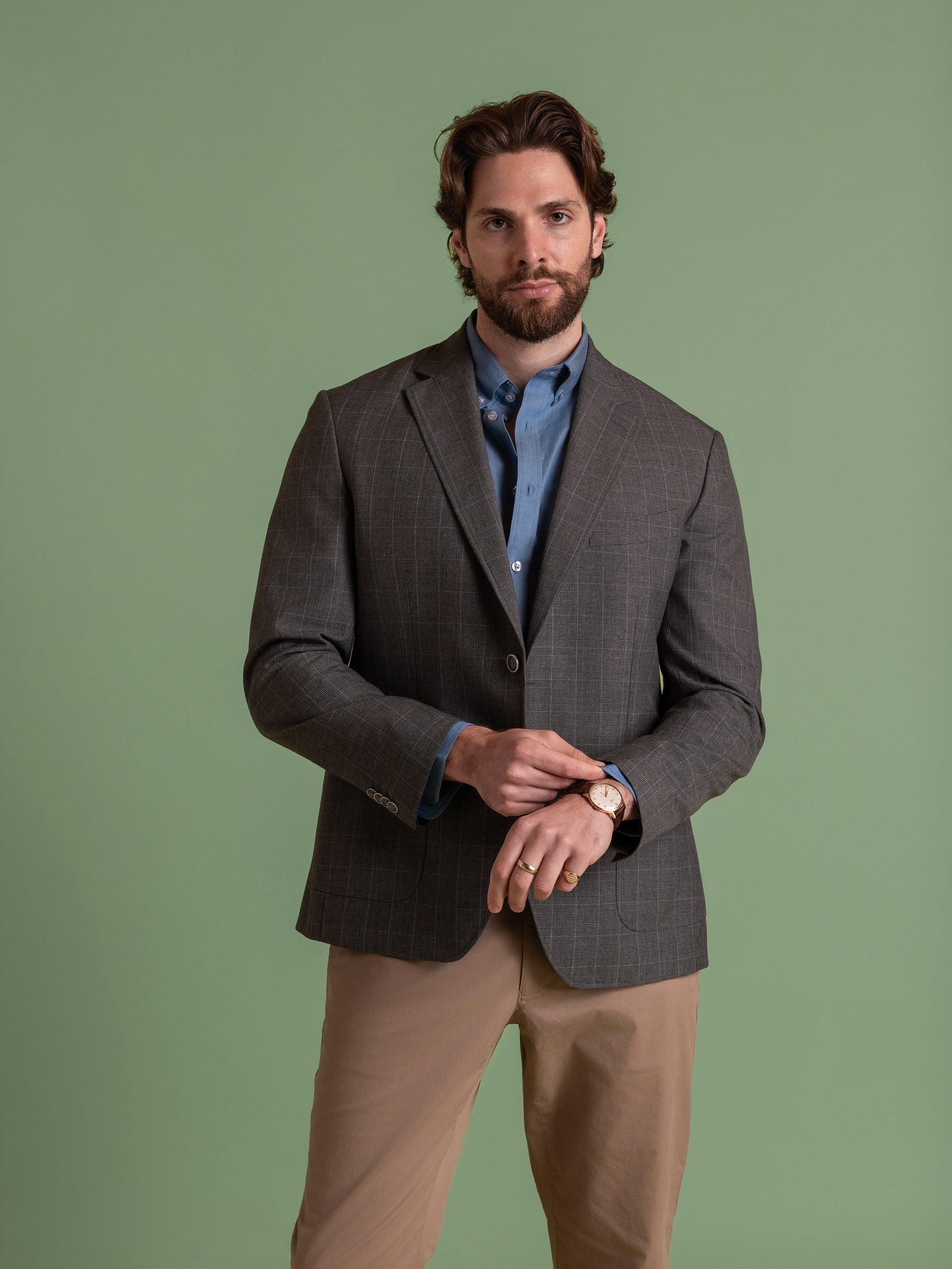 Deconstructed Prince Of Wales Check Blazer