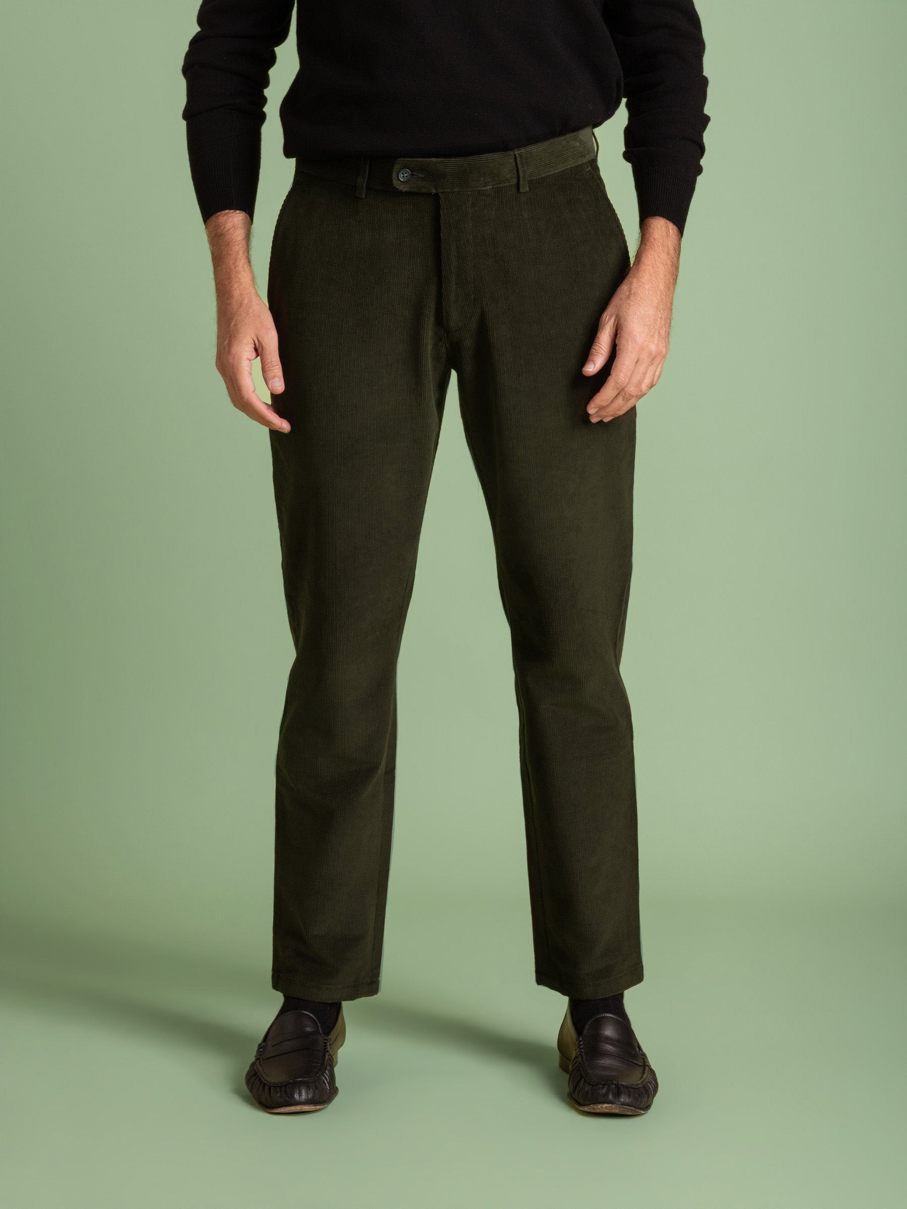 Forest Green Cord Chino