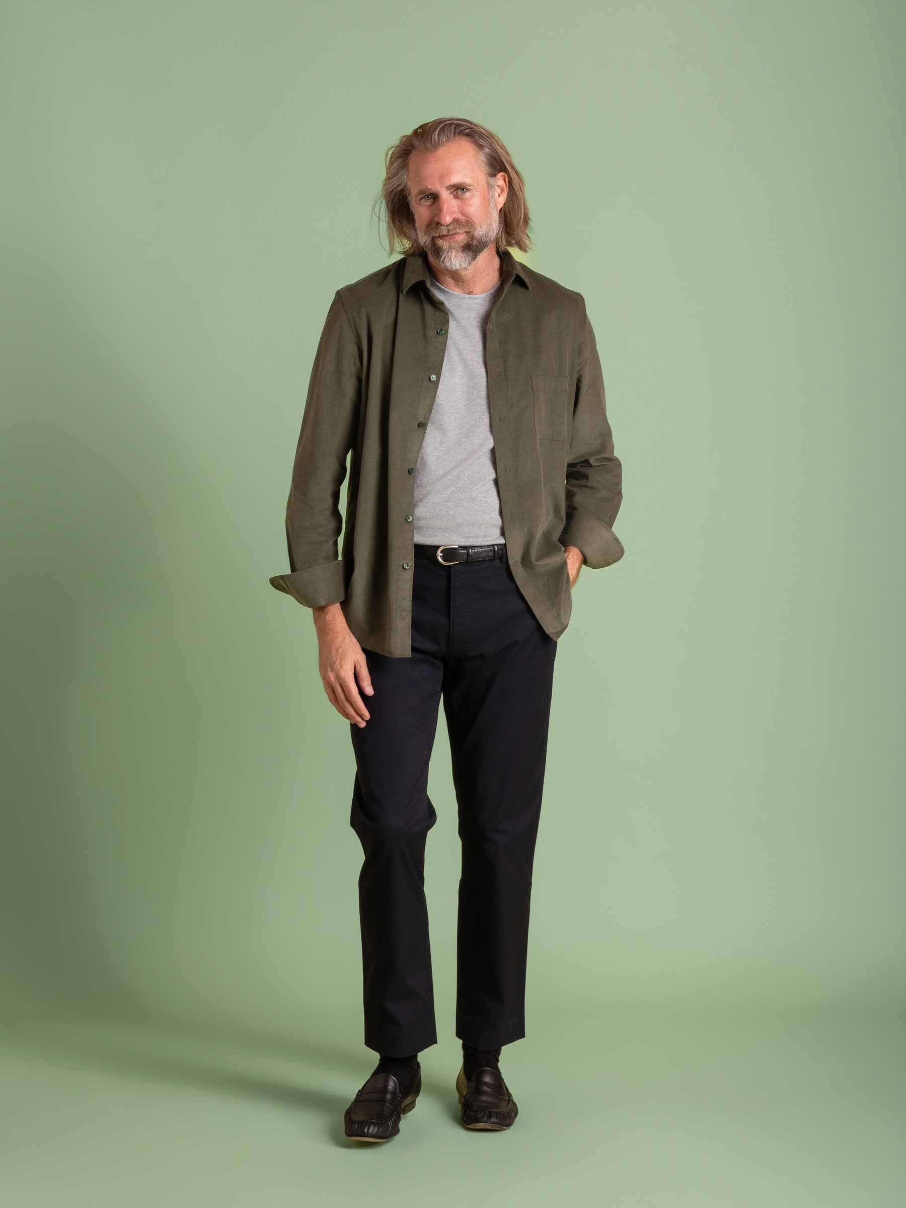 Khaki Corduroy Shirt