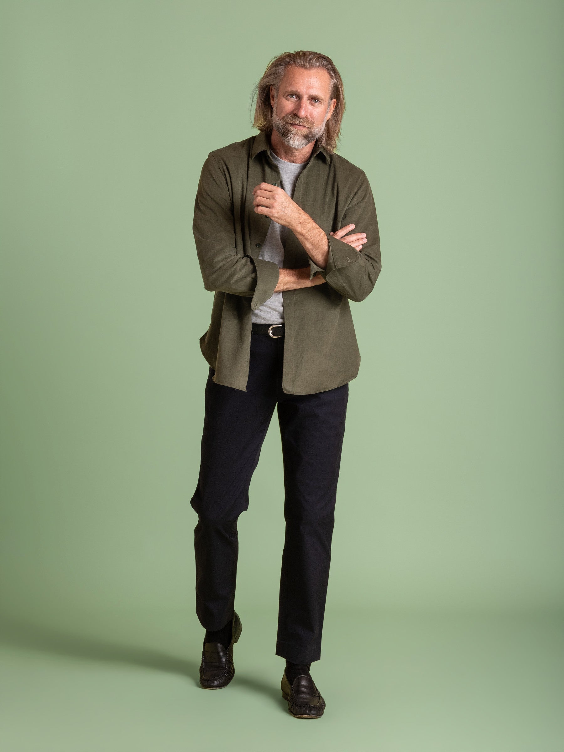 Khaki Corduroy Shirt
