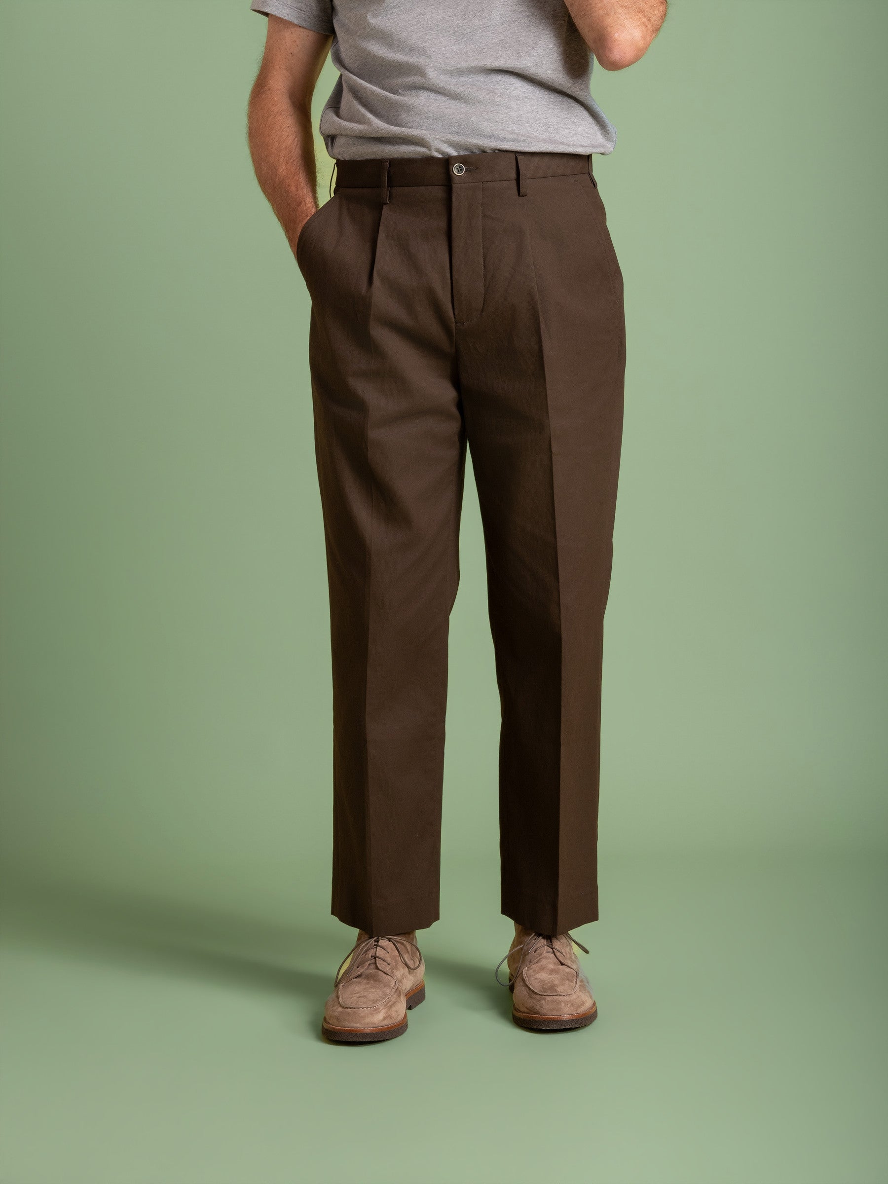 Khaki Tuscany Relaxed Trouser