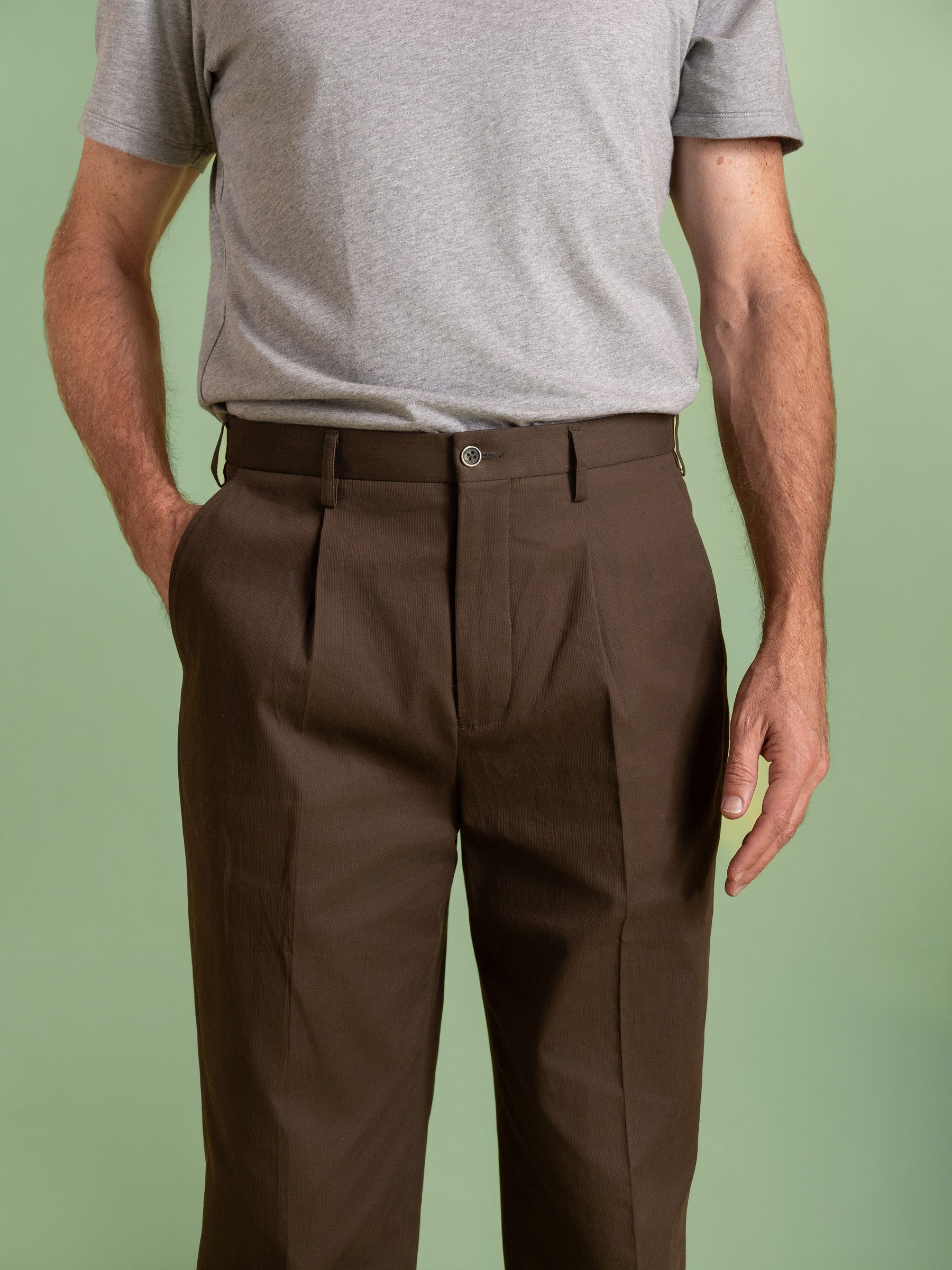 Khaki Tuscany Relaxed Trouser