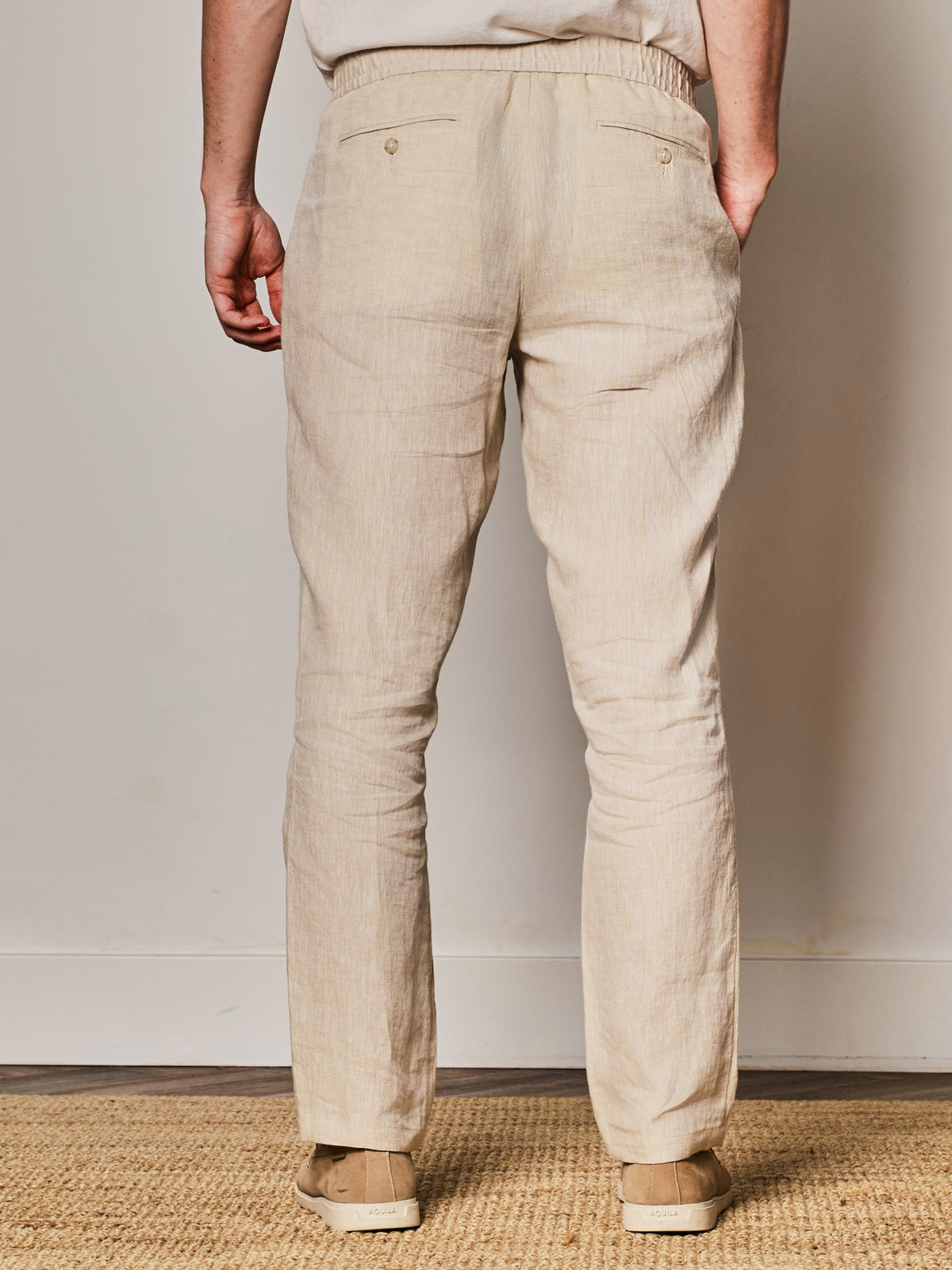 Sand Linen Jogger Pant