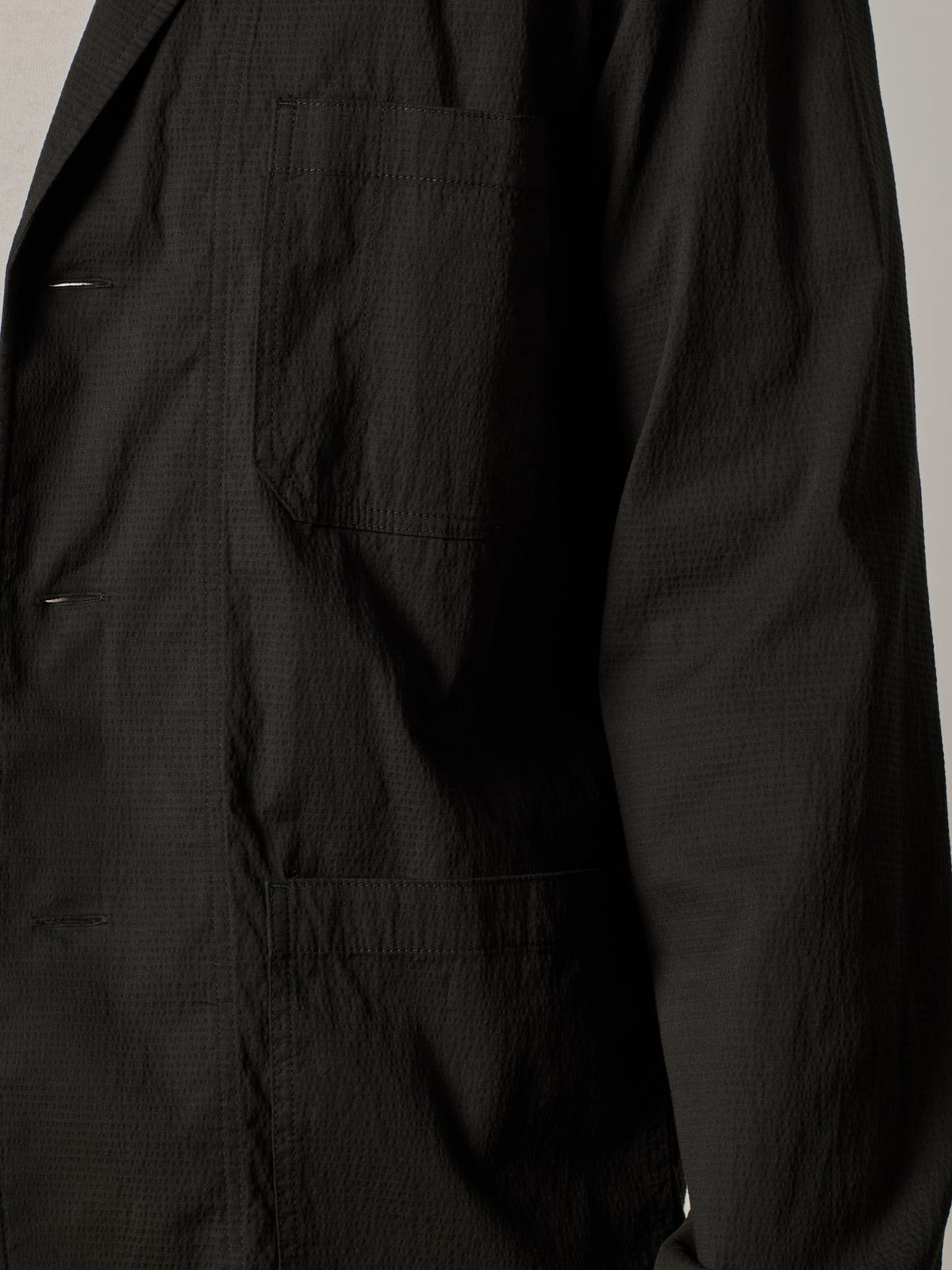 Green Seersucker Server Jacket