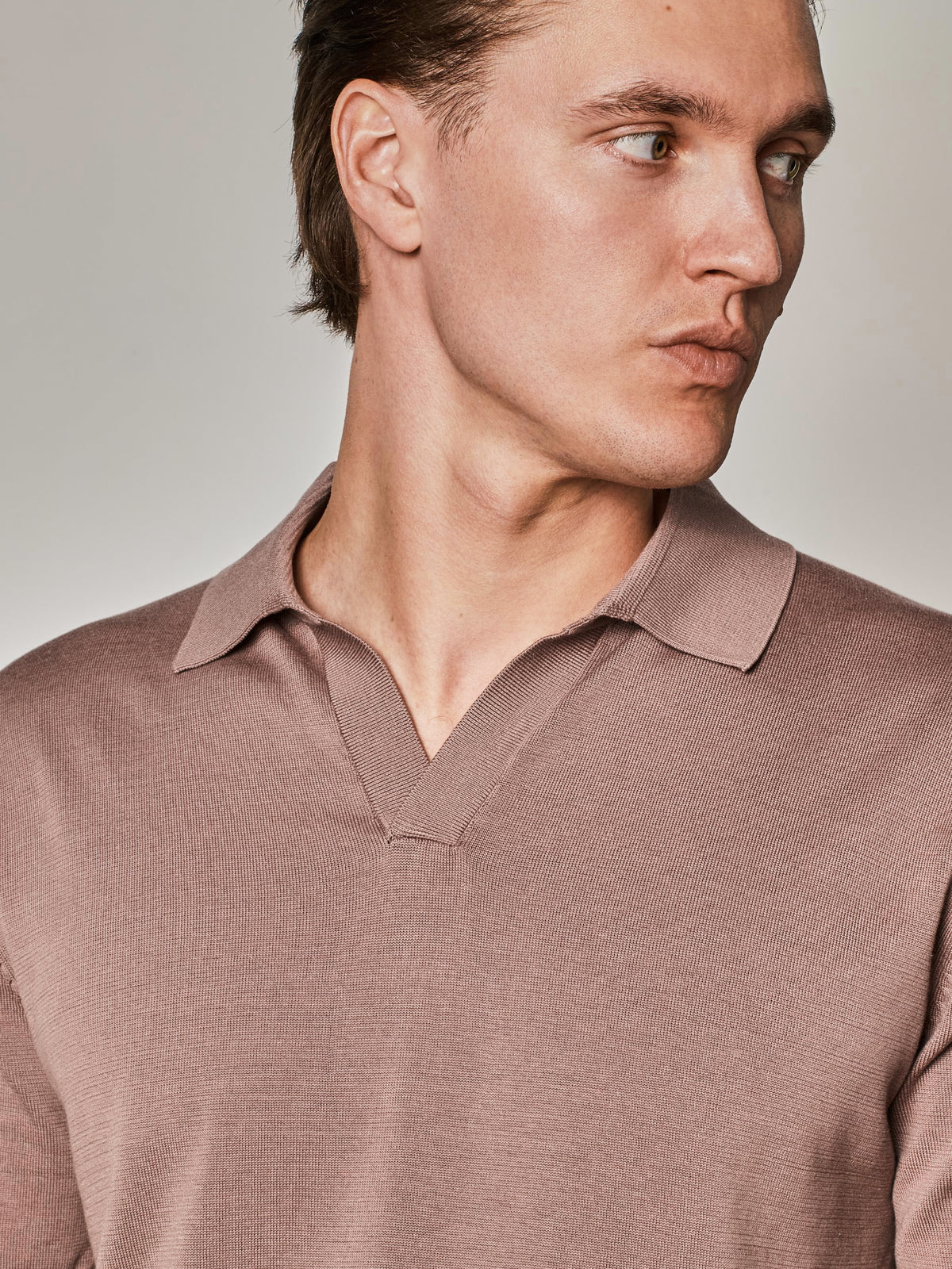 Dusty Rose Short Sleeve Polo