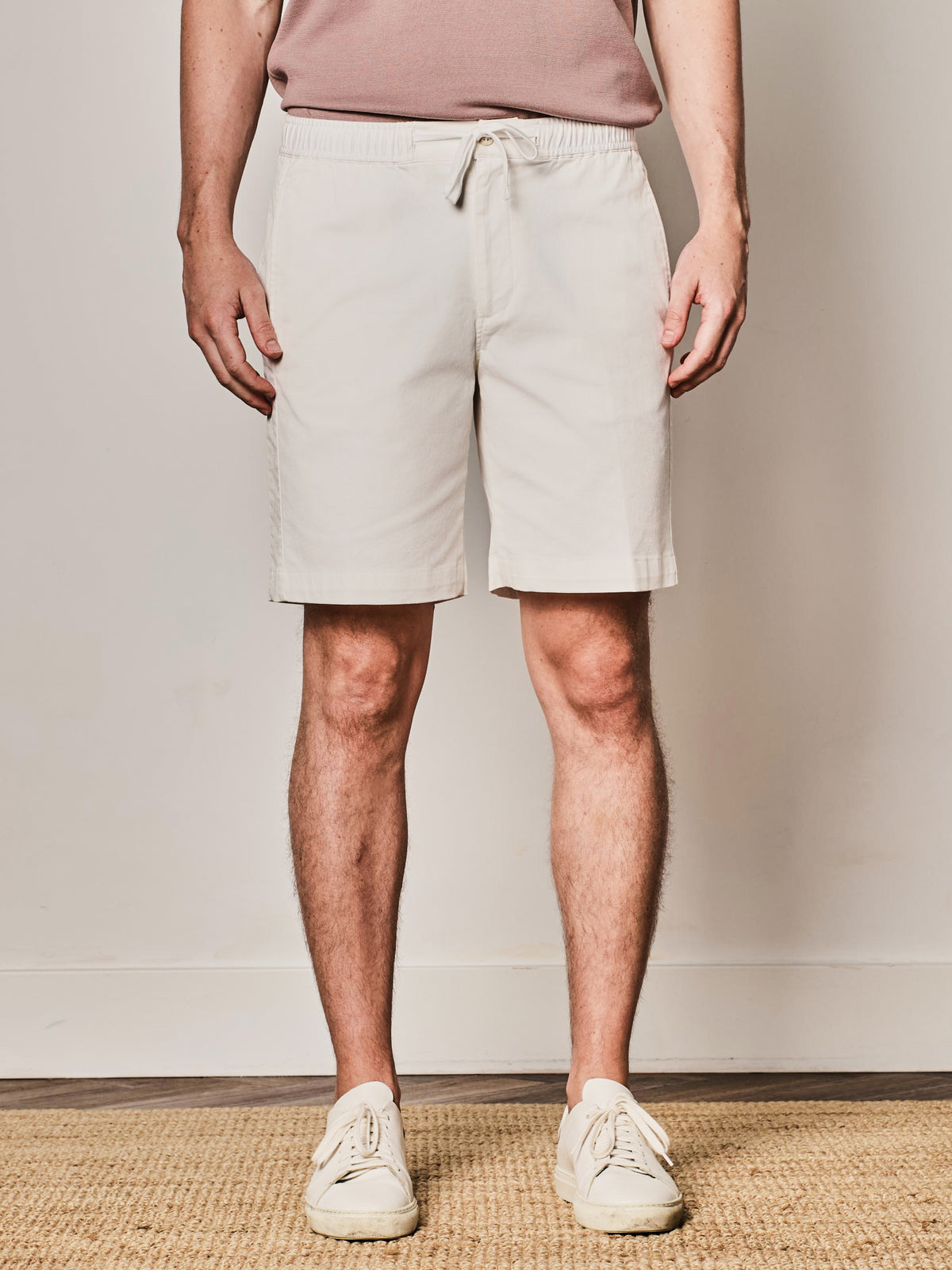 White Drawstring Shorts