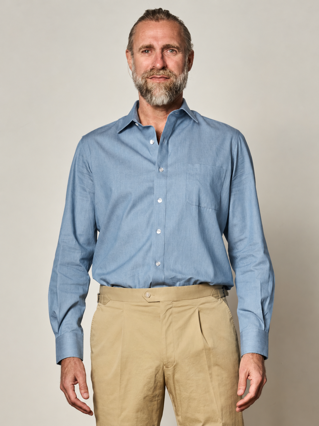 Light Blue Chambray Shirt