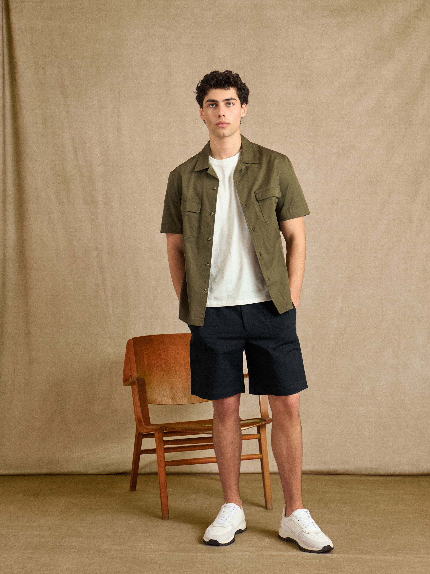 Navy Fatigue Shorts