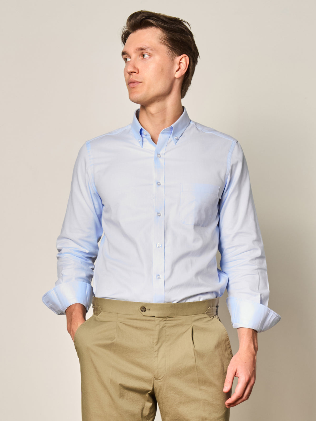 Light Blue Oxford Button Down Shirt