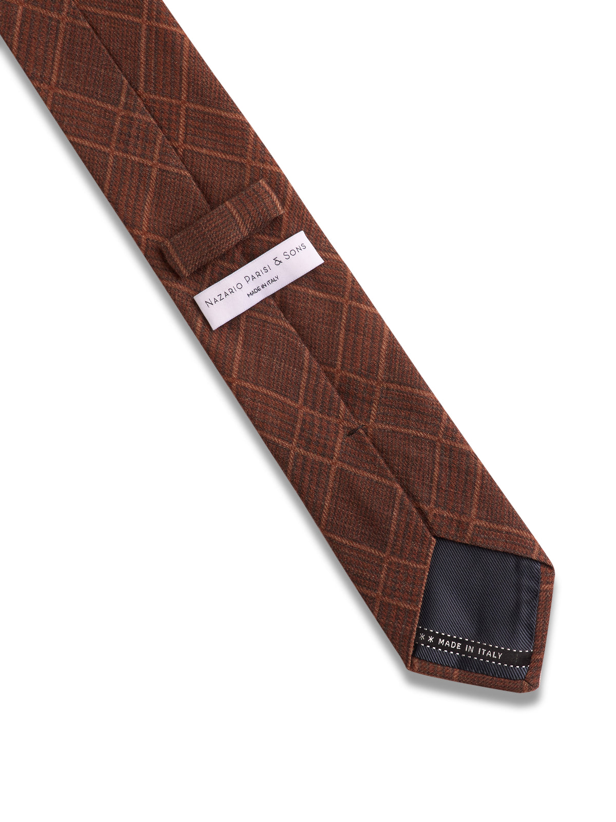 Russet Check Cashmere Tie