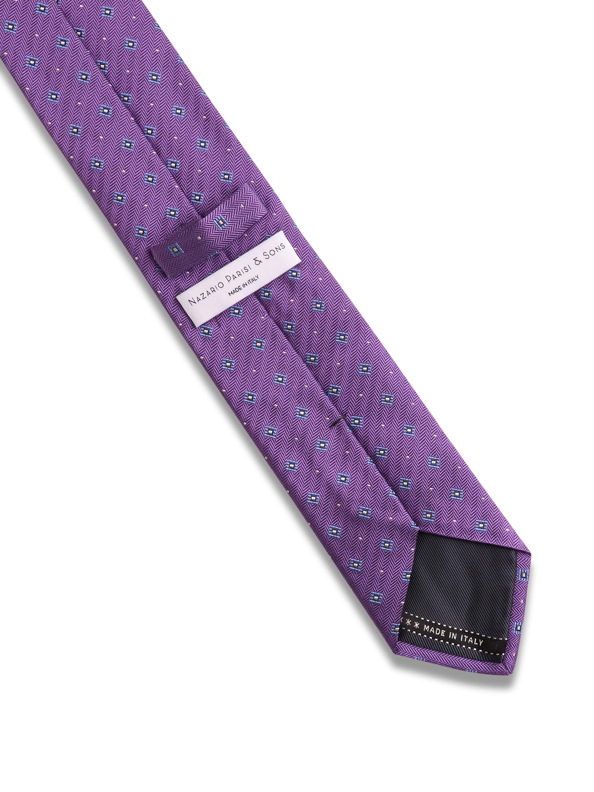 Purple & Blue Diamond Silk Tie
