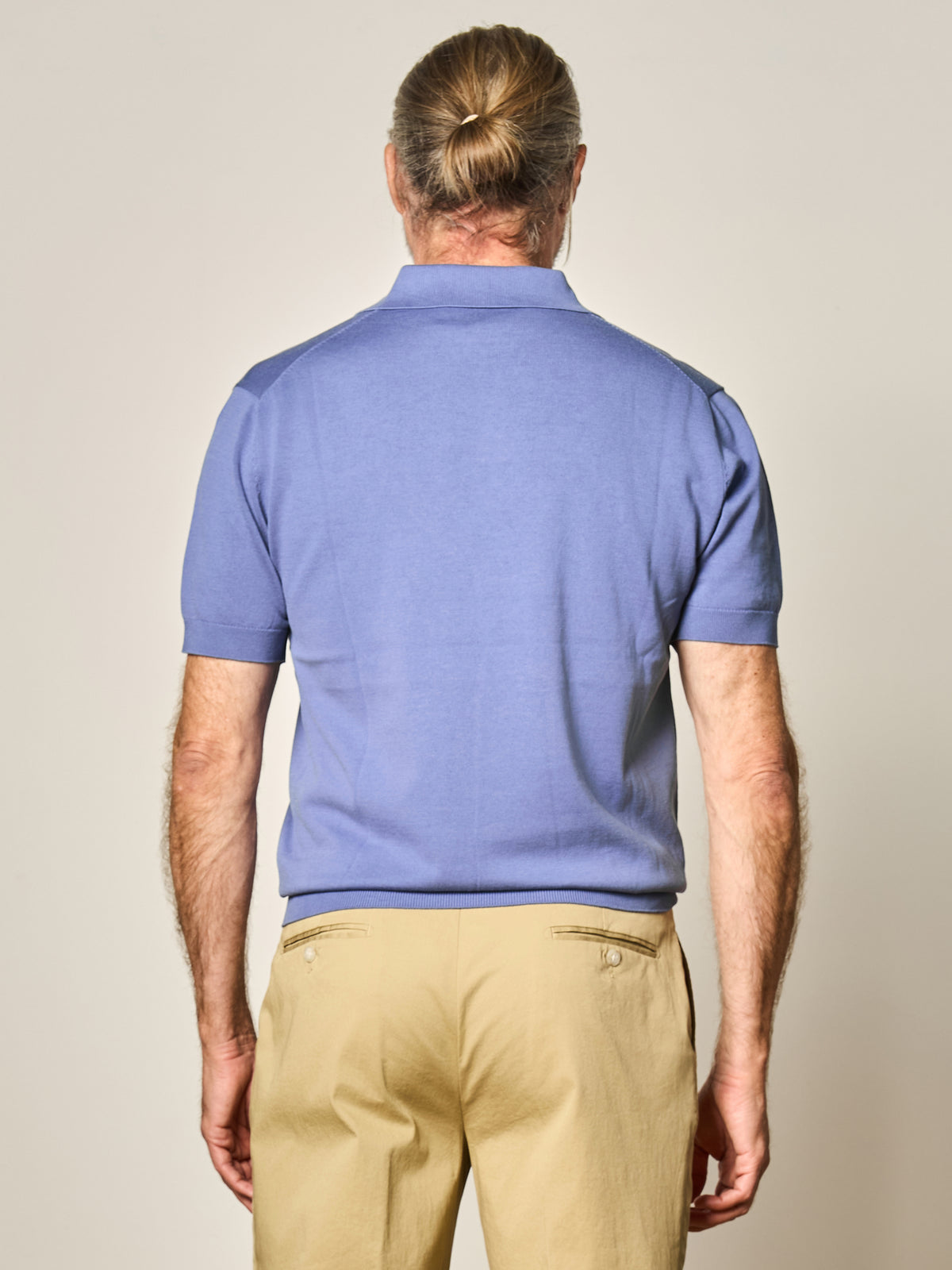 Dusty Blue Short Sleeve Polo