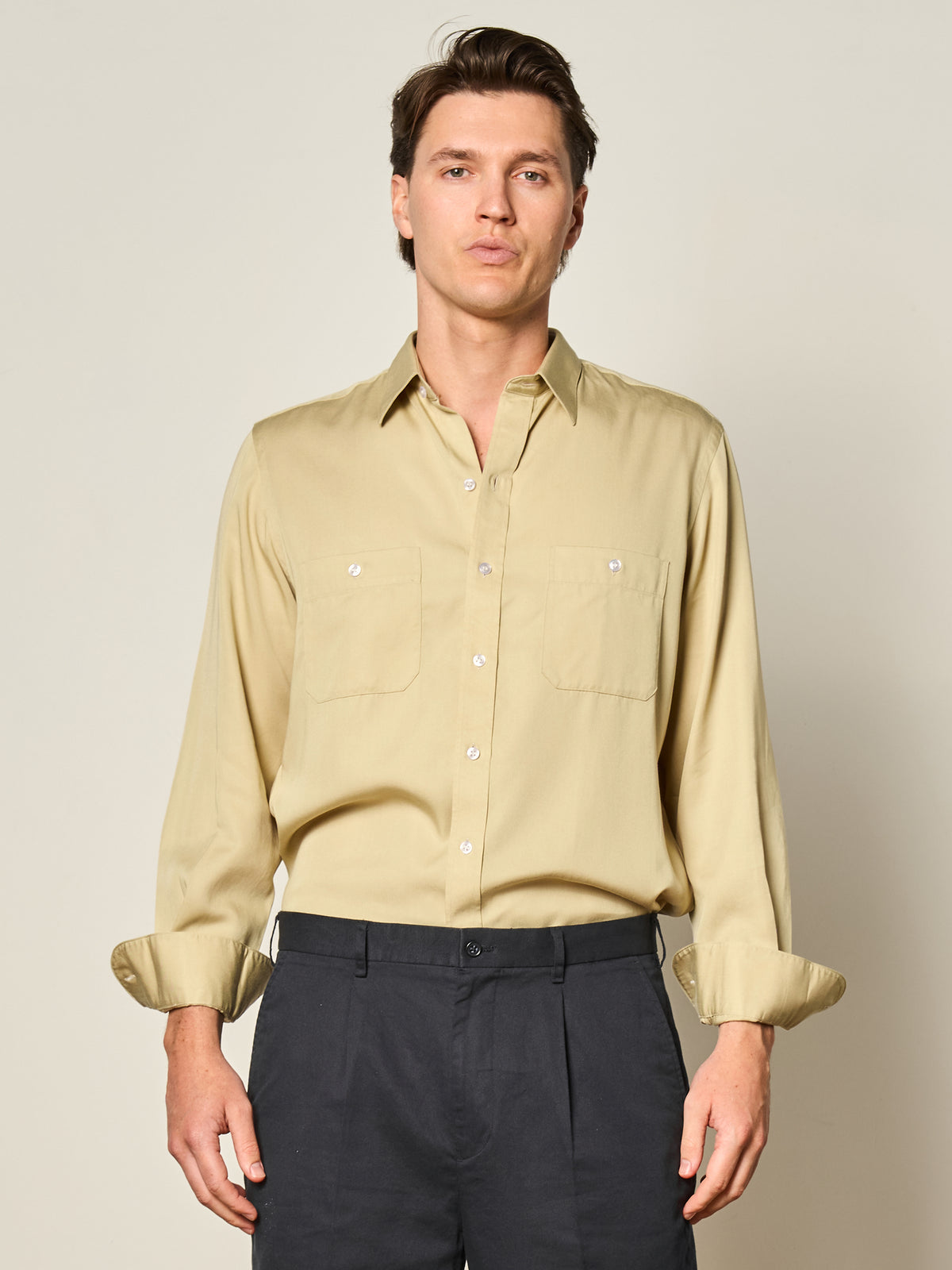 Cream Tencel Osaka Shirt
