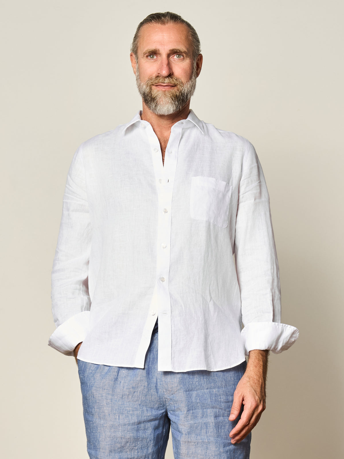 White Linen Shirt
