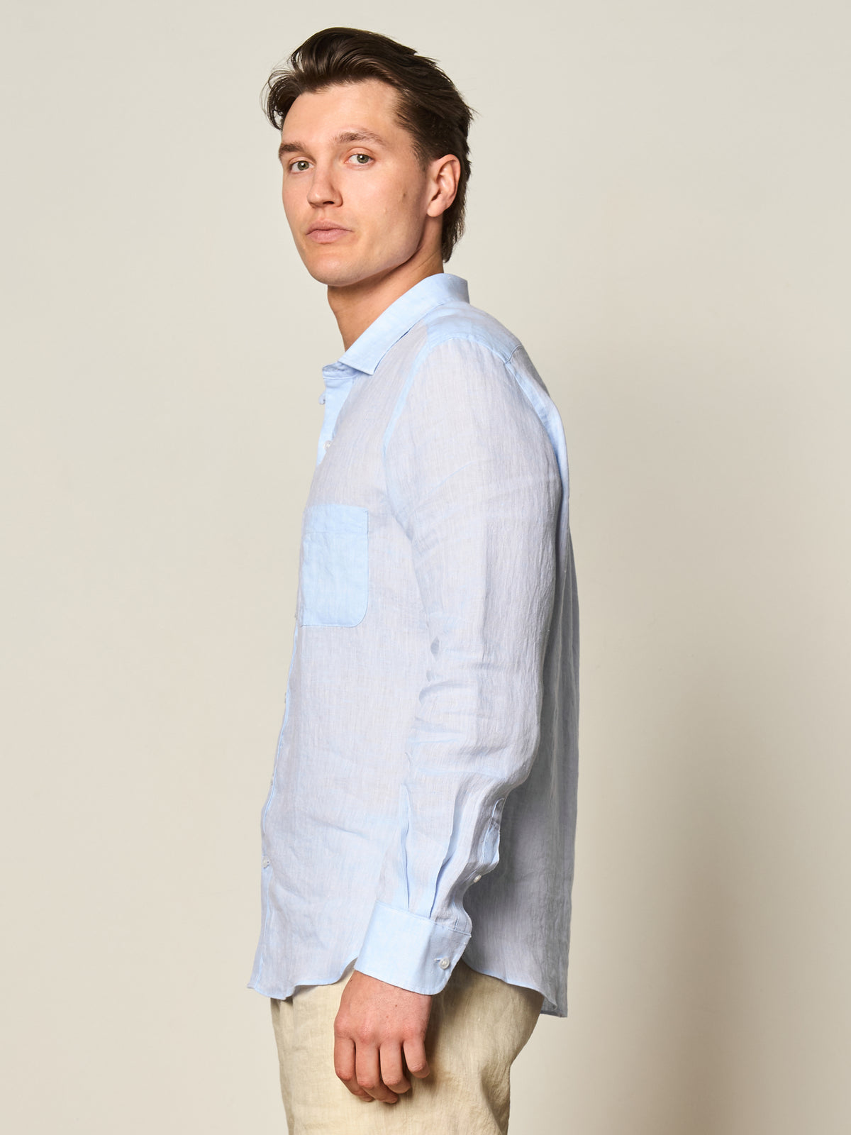 Light Blue Linen Shirt