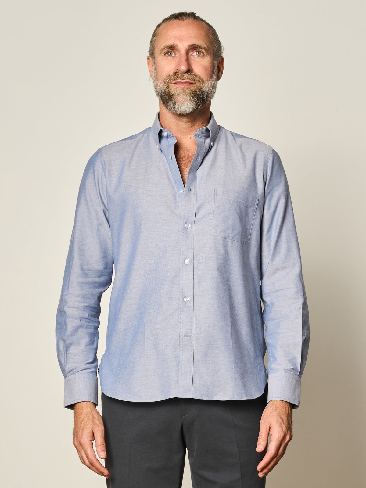 Navy Oxford Button Down Shirt