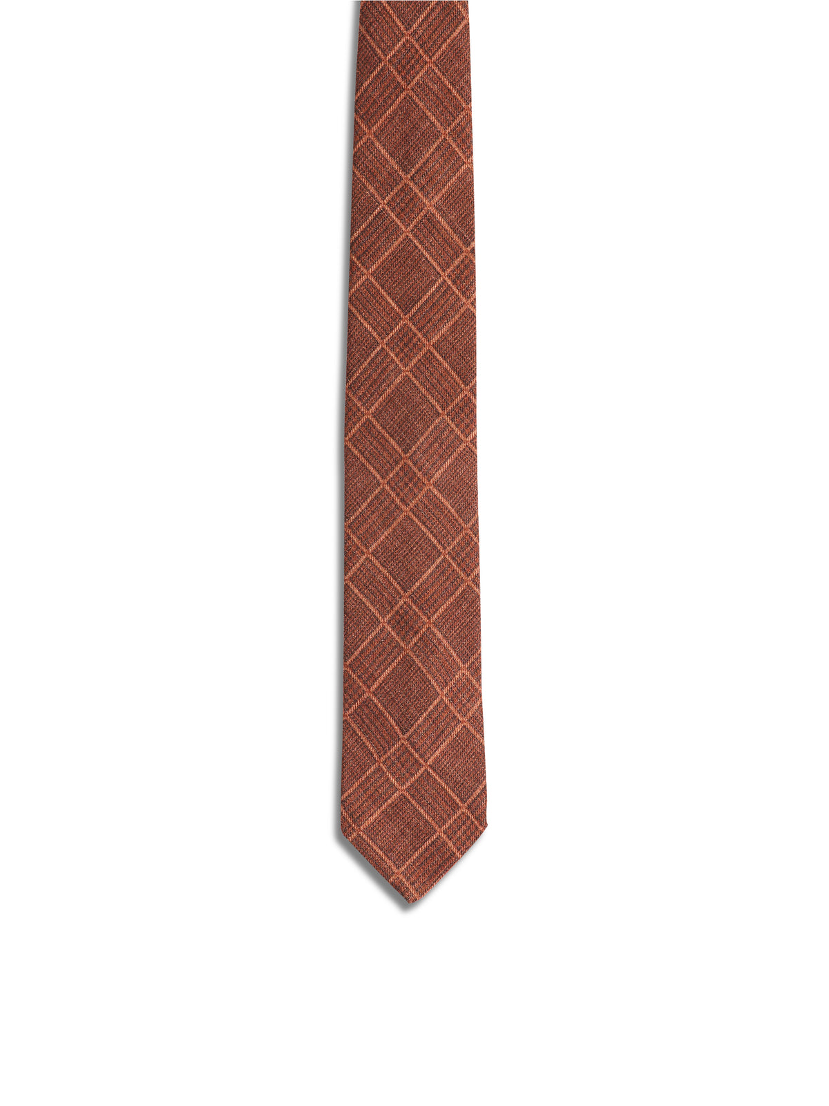 Russet Check Cashmere Tie