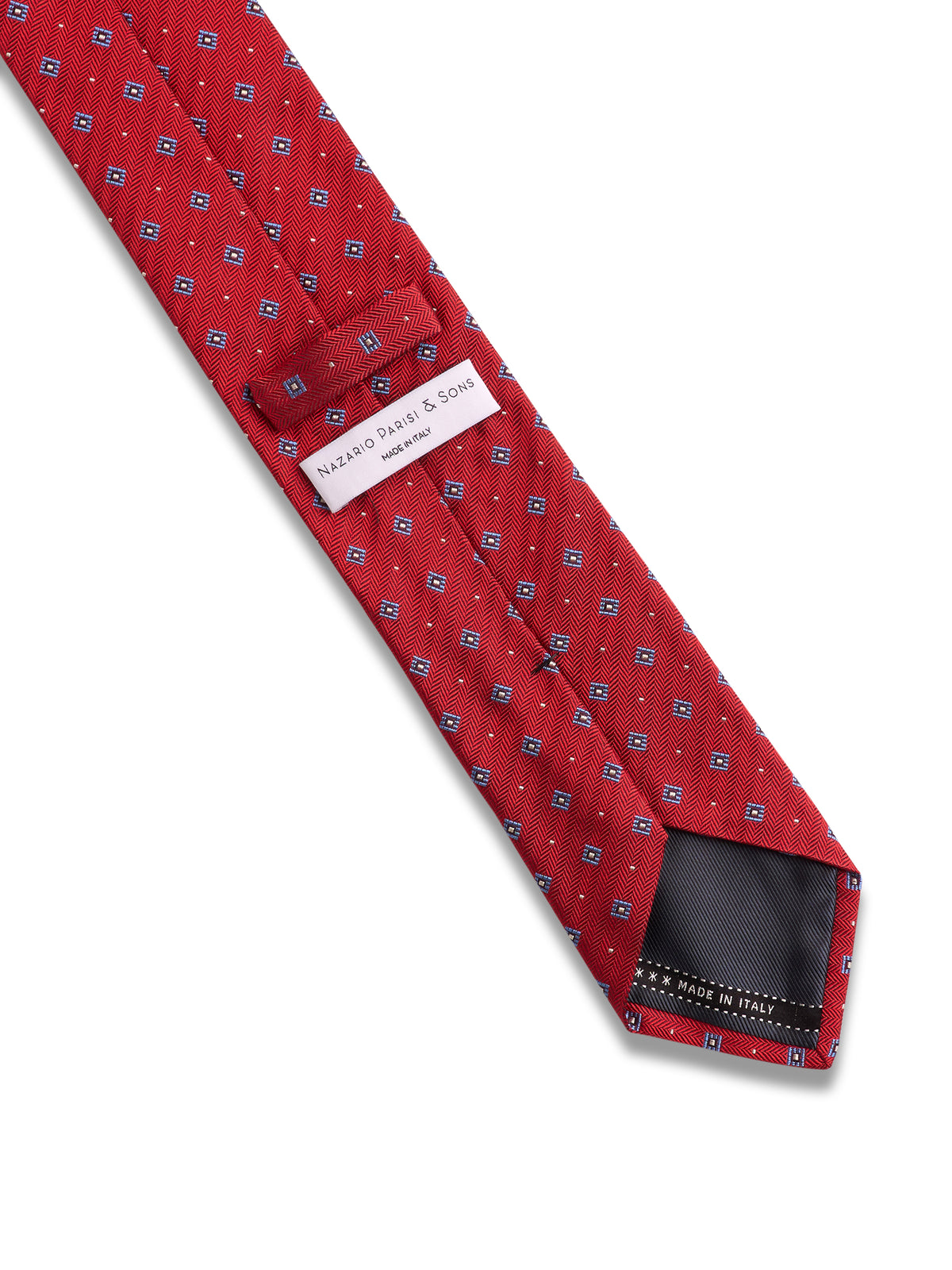 Red & Blue Diamond Silk Tie