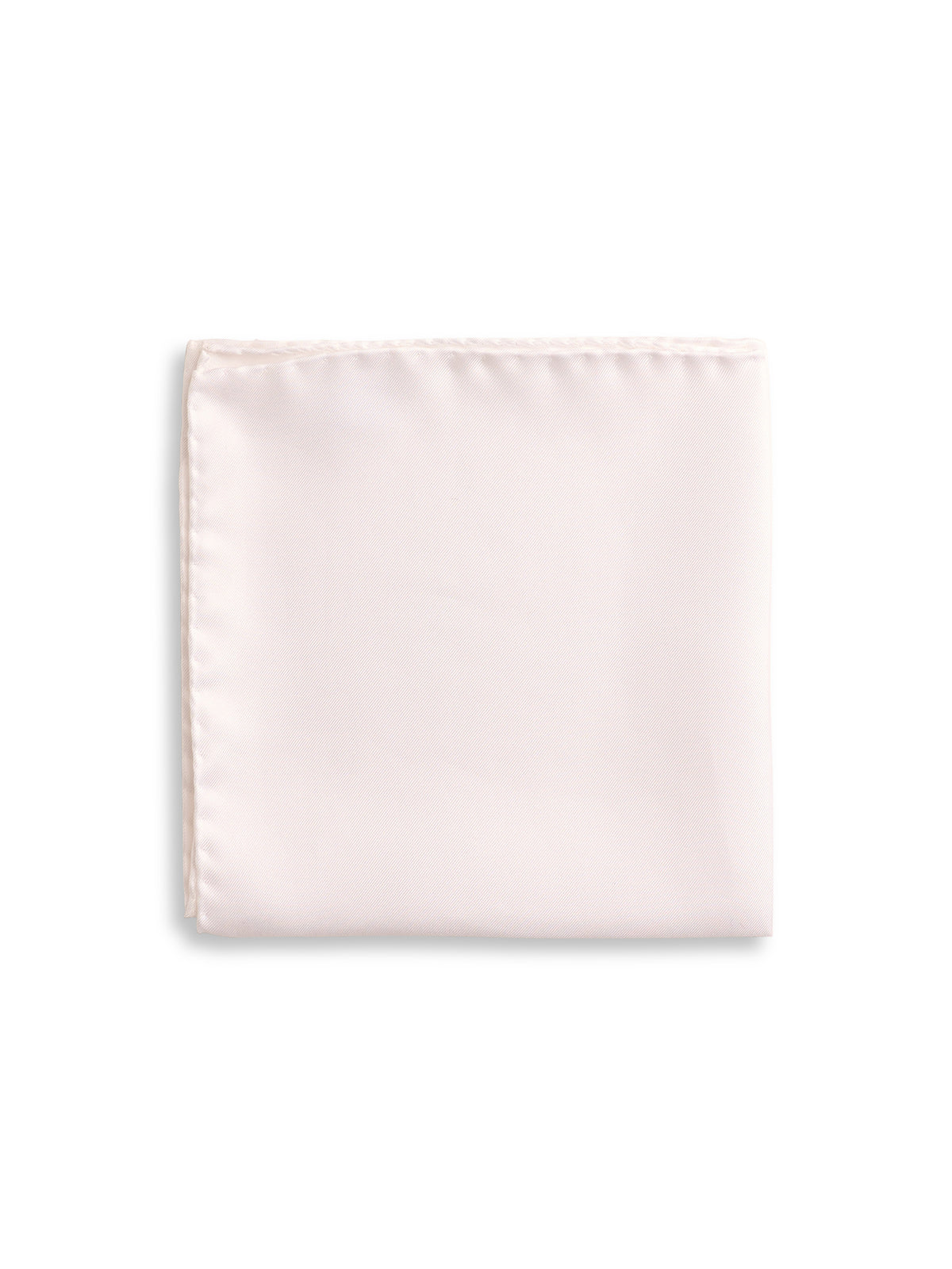 White Silk Pocket Square