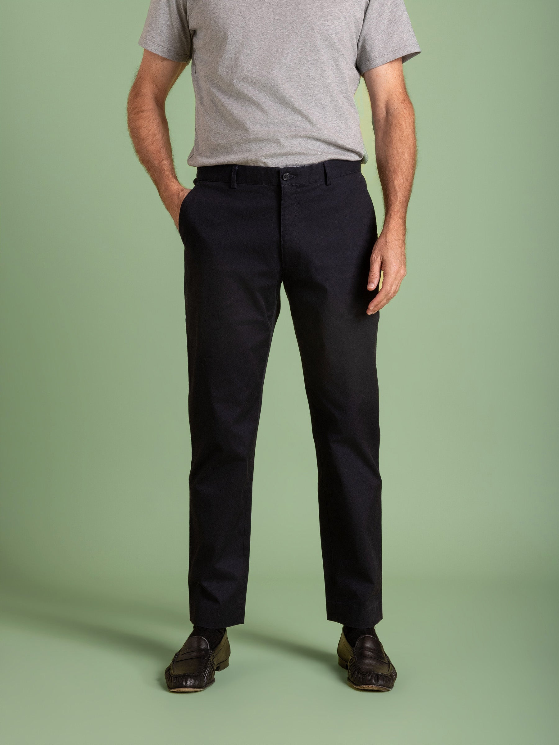 Navy Cotton Drill Chino