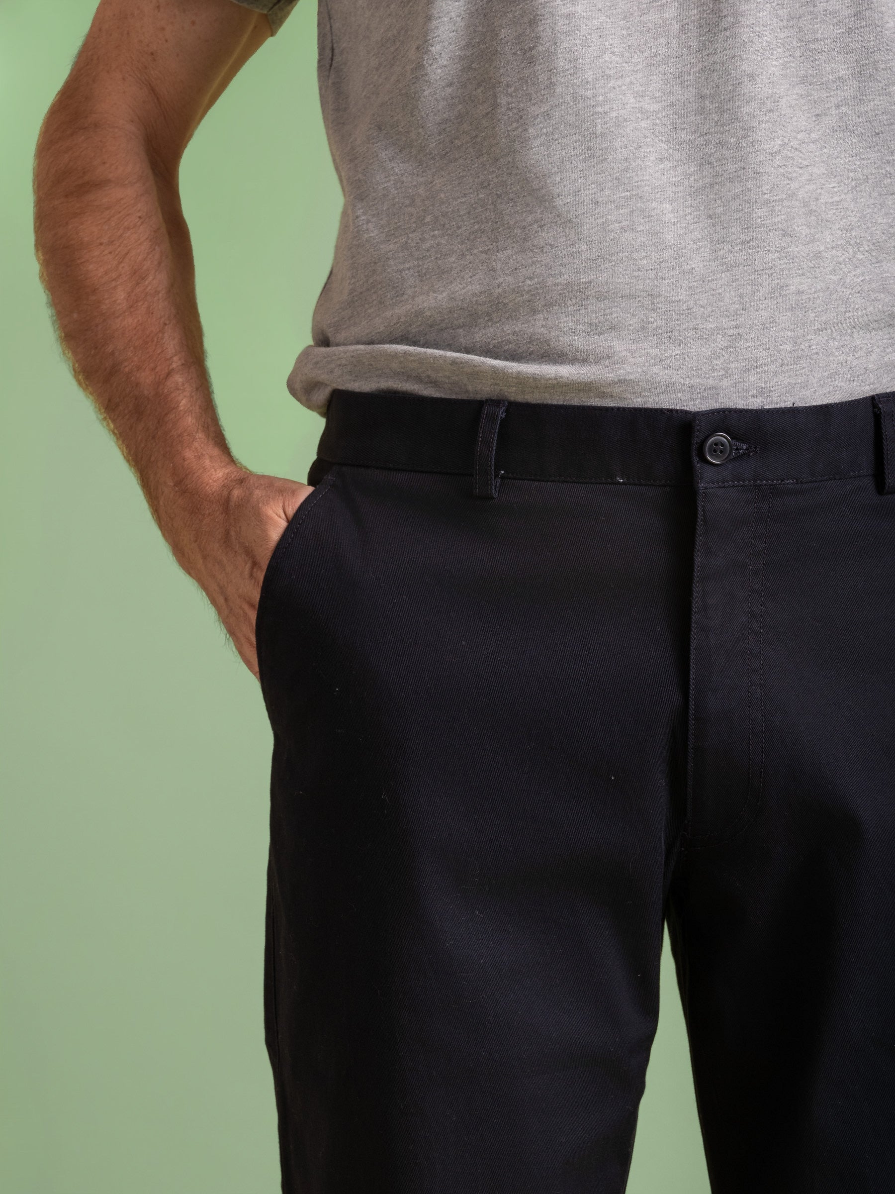 Navy Cotton Drill Chino