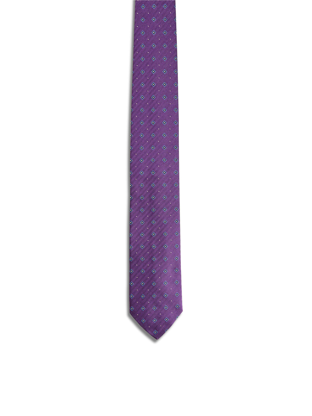 Purple & Blue Diamond Silk Tie