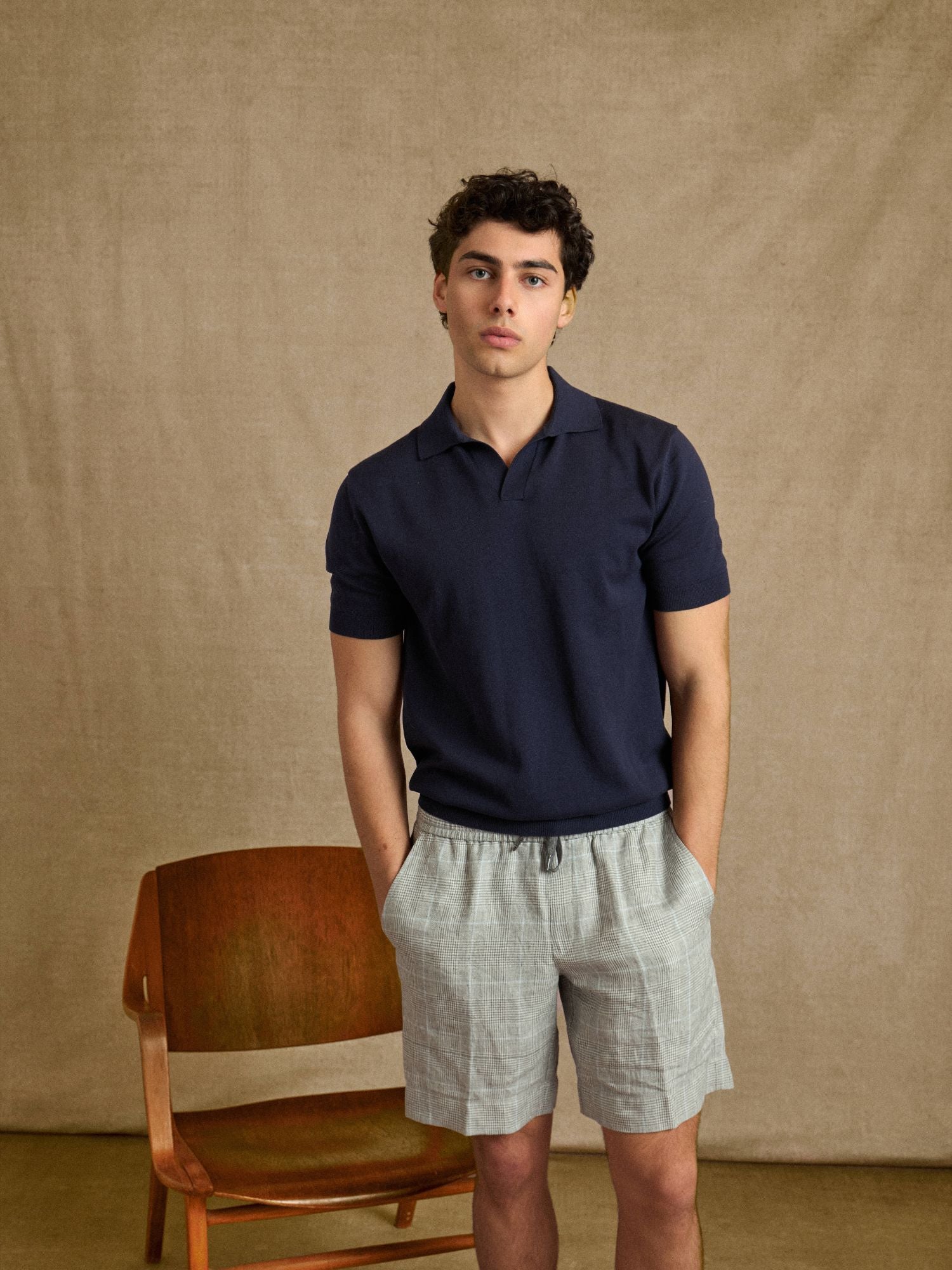 Navy Short Sleeve Polo