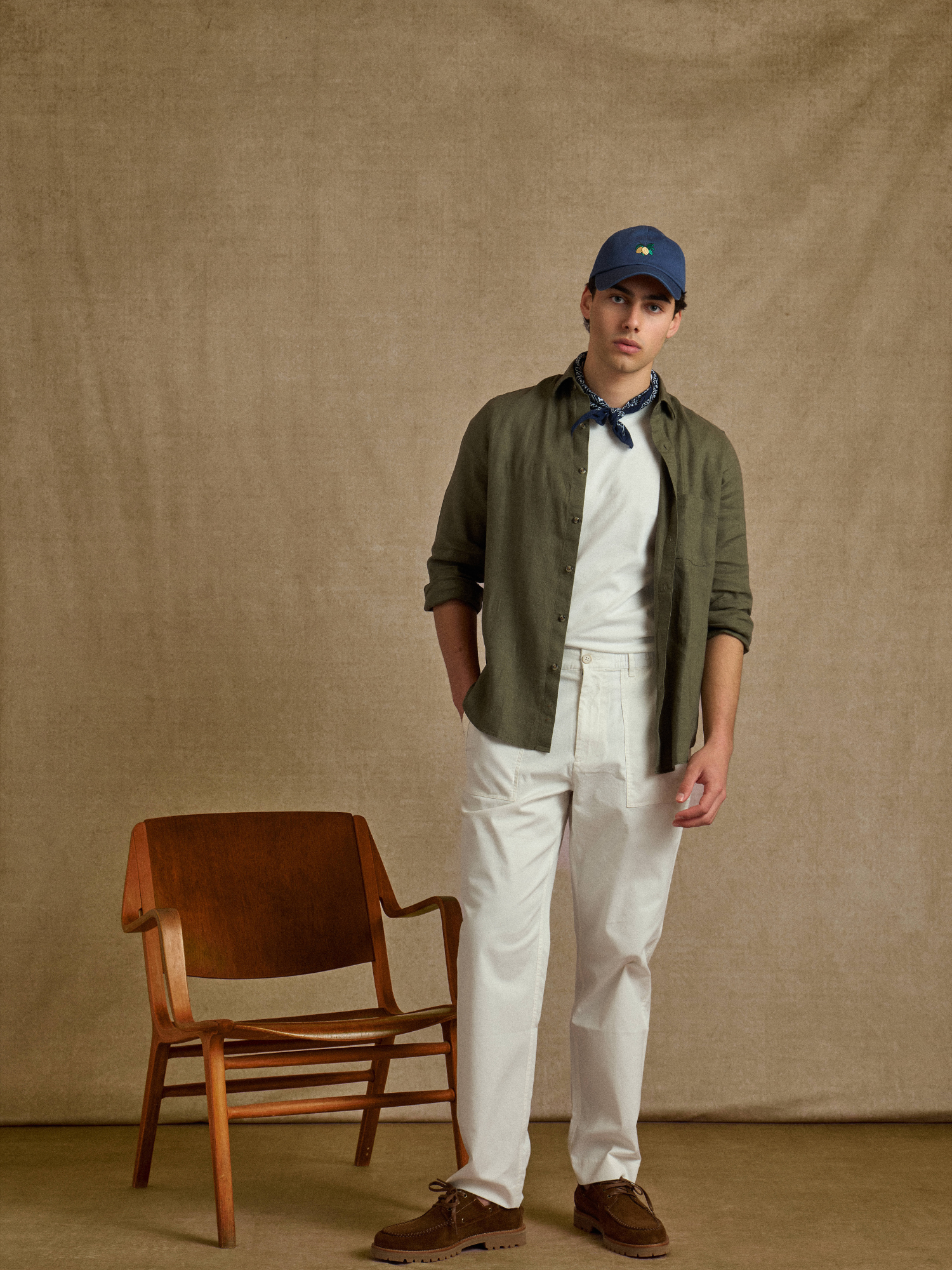 White Relaxed Fatigue Pant