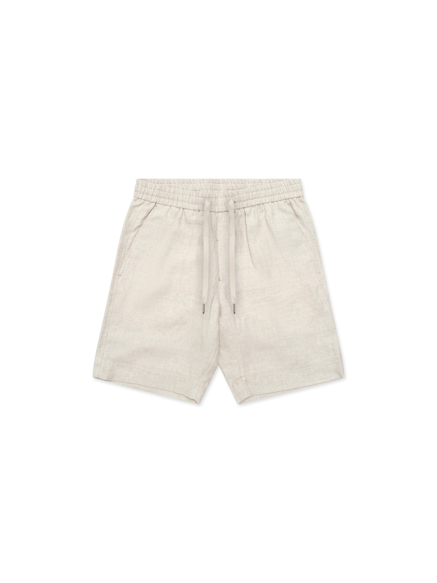 Beige Linen Jogger Short - Nazario Parisi & Sons