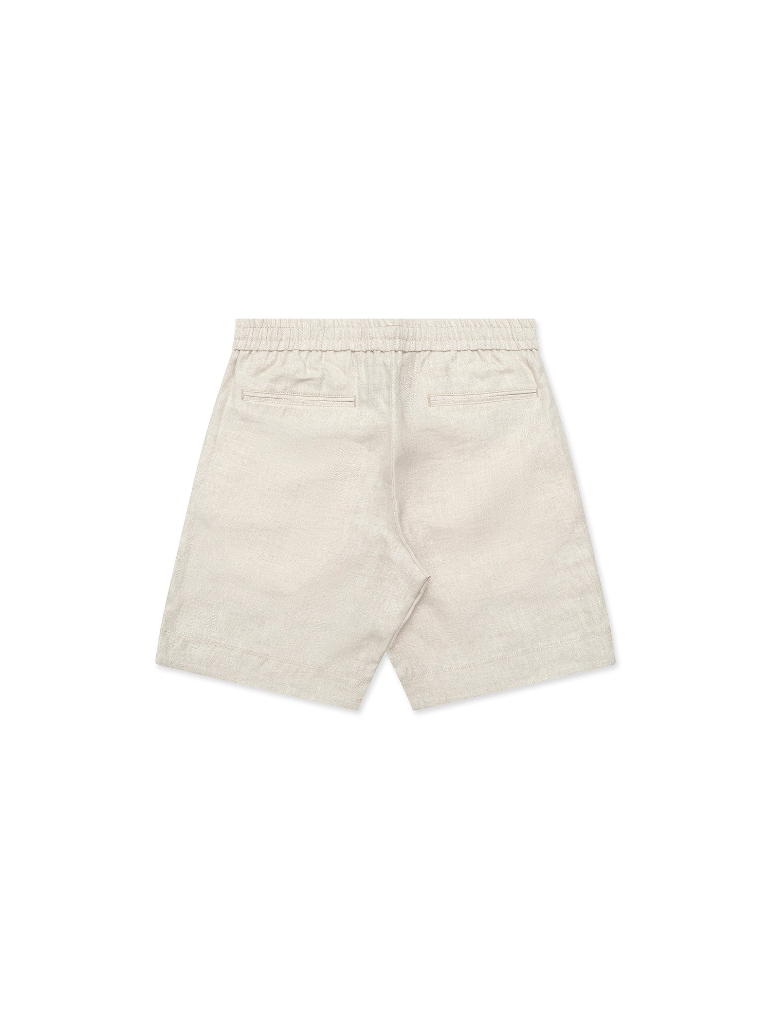 Beige Linen Jogger Short - Nazario Parisi & Sons