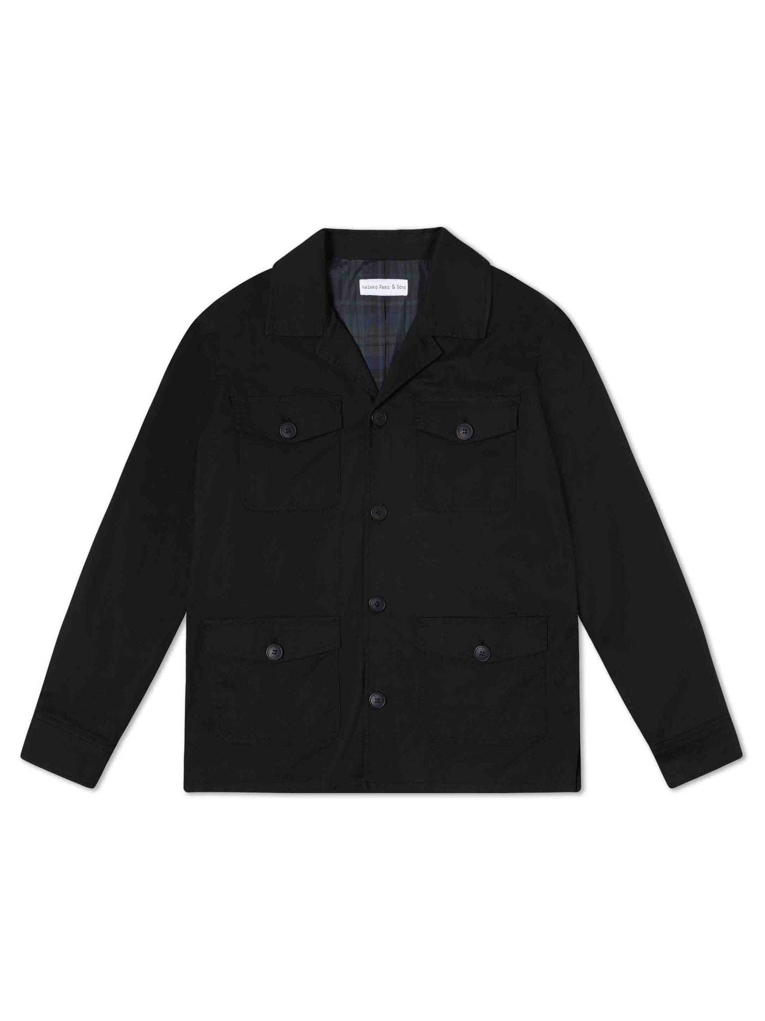 Black Aligato Field Jacket - Nazario Parisi & Sons