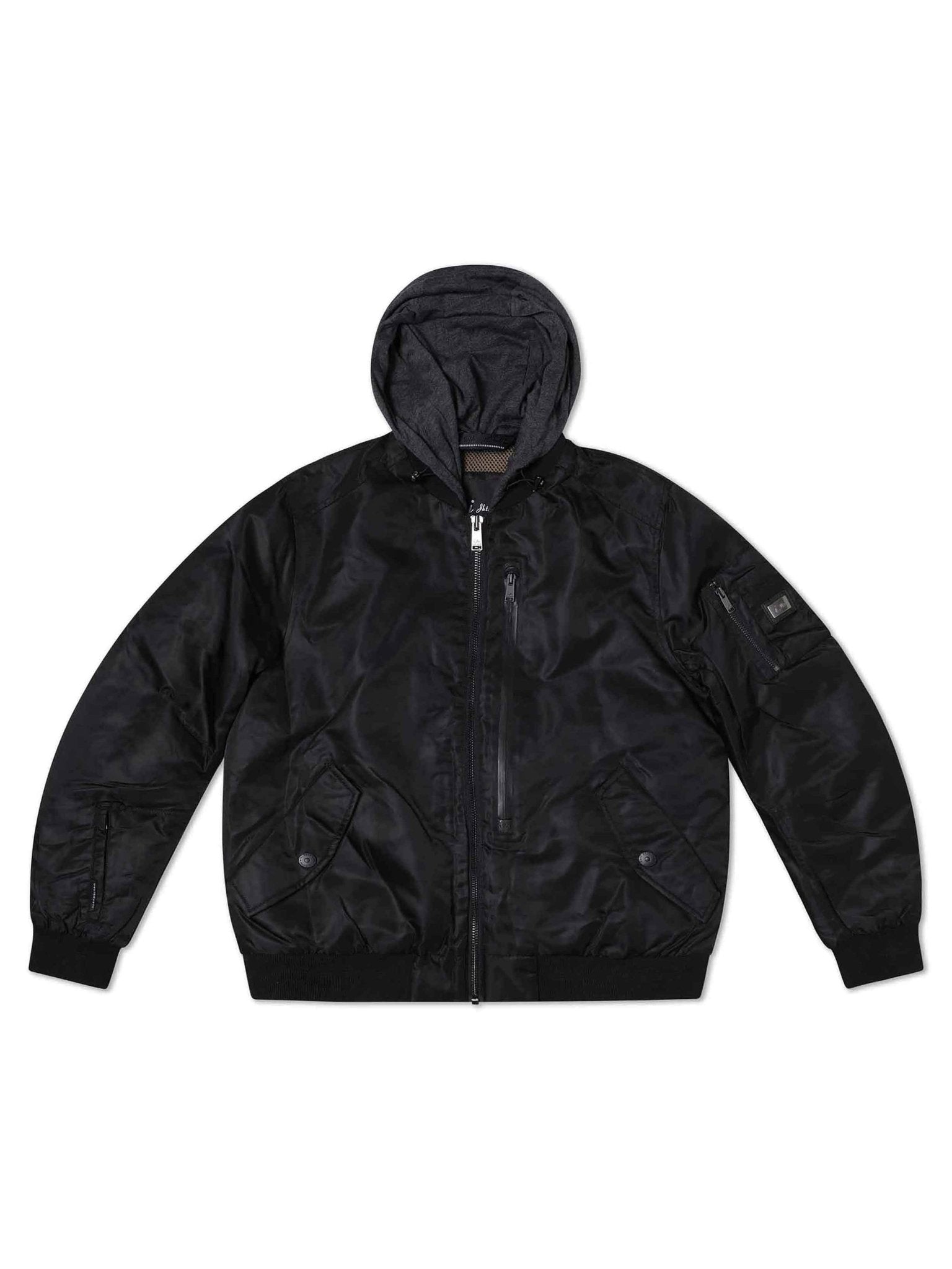 Black Bomber Jacket - Nazario Parisi & Sons