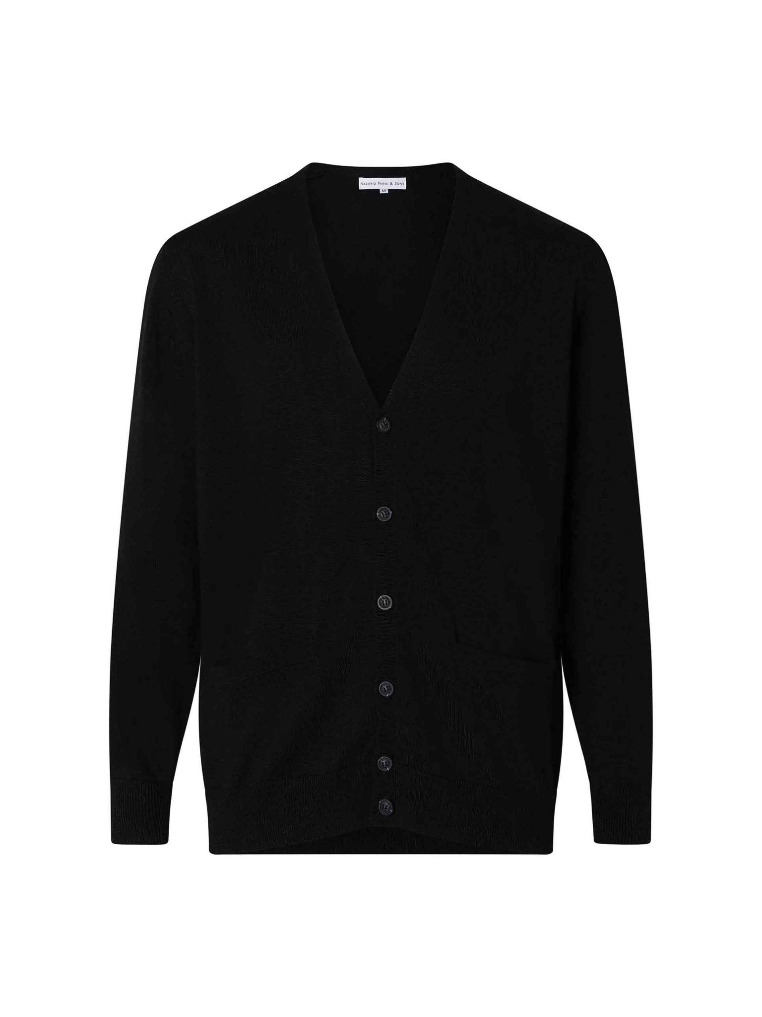 Black Cardigan Knit - Nazario Parisi & Sons