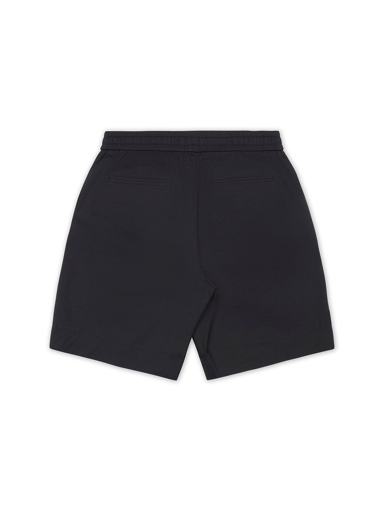 Black Cotton Jogger Short - Nazario Parisi & Sons