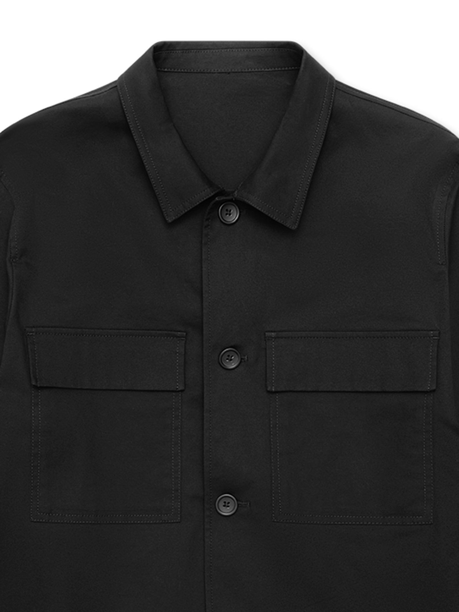 Black Cotton Overshirt - Nazario Parisi & Sons