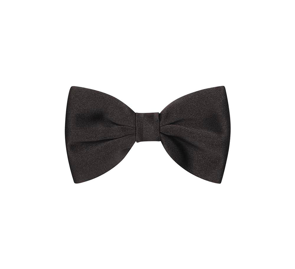 Black Satin Bow Tie - Nazario Parisi & Sons