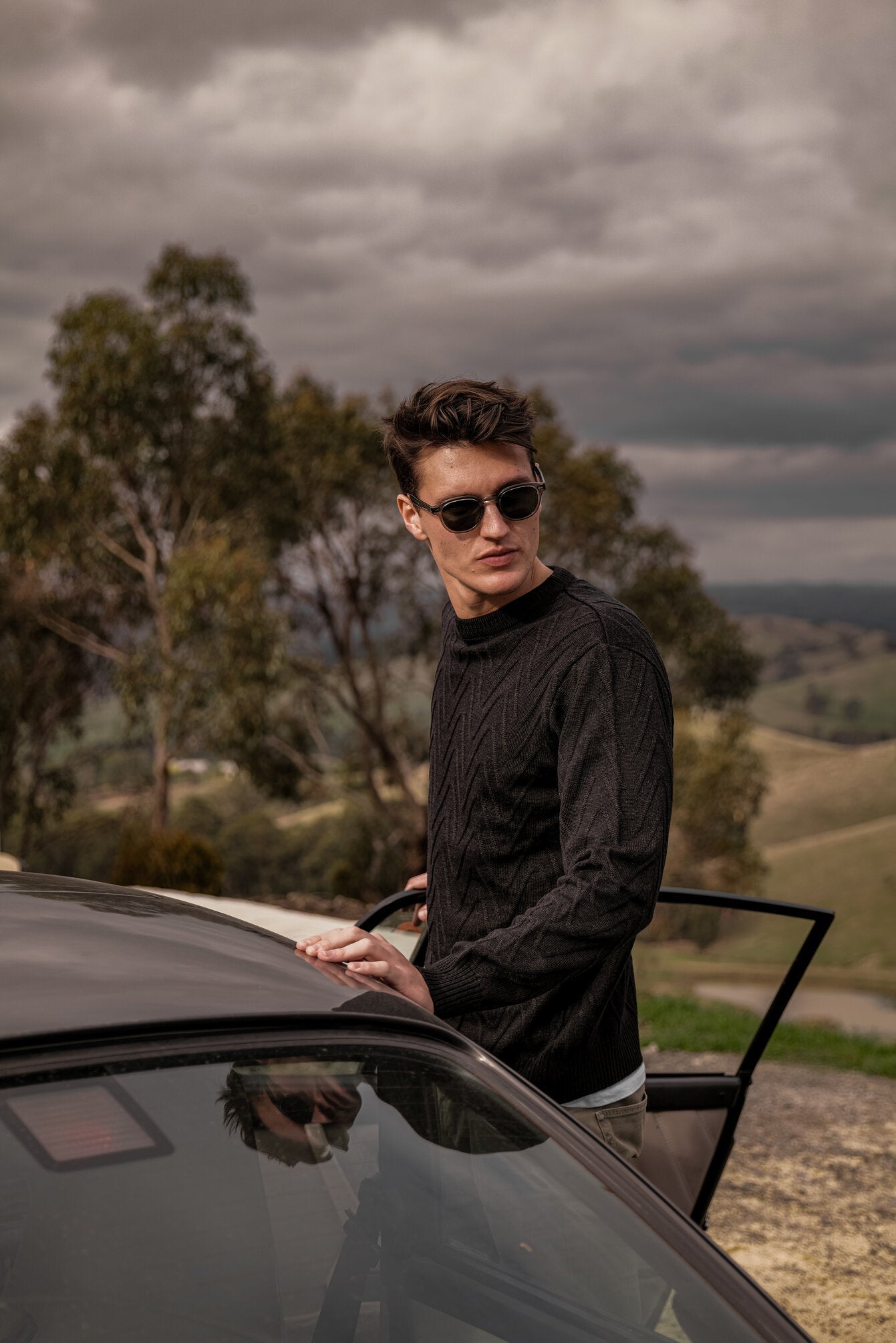 Black Wave Knit - Nazario Parisi & Sons