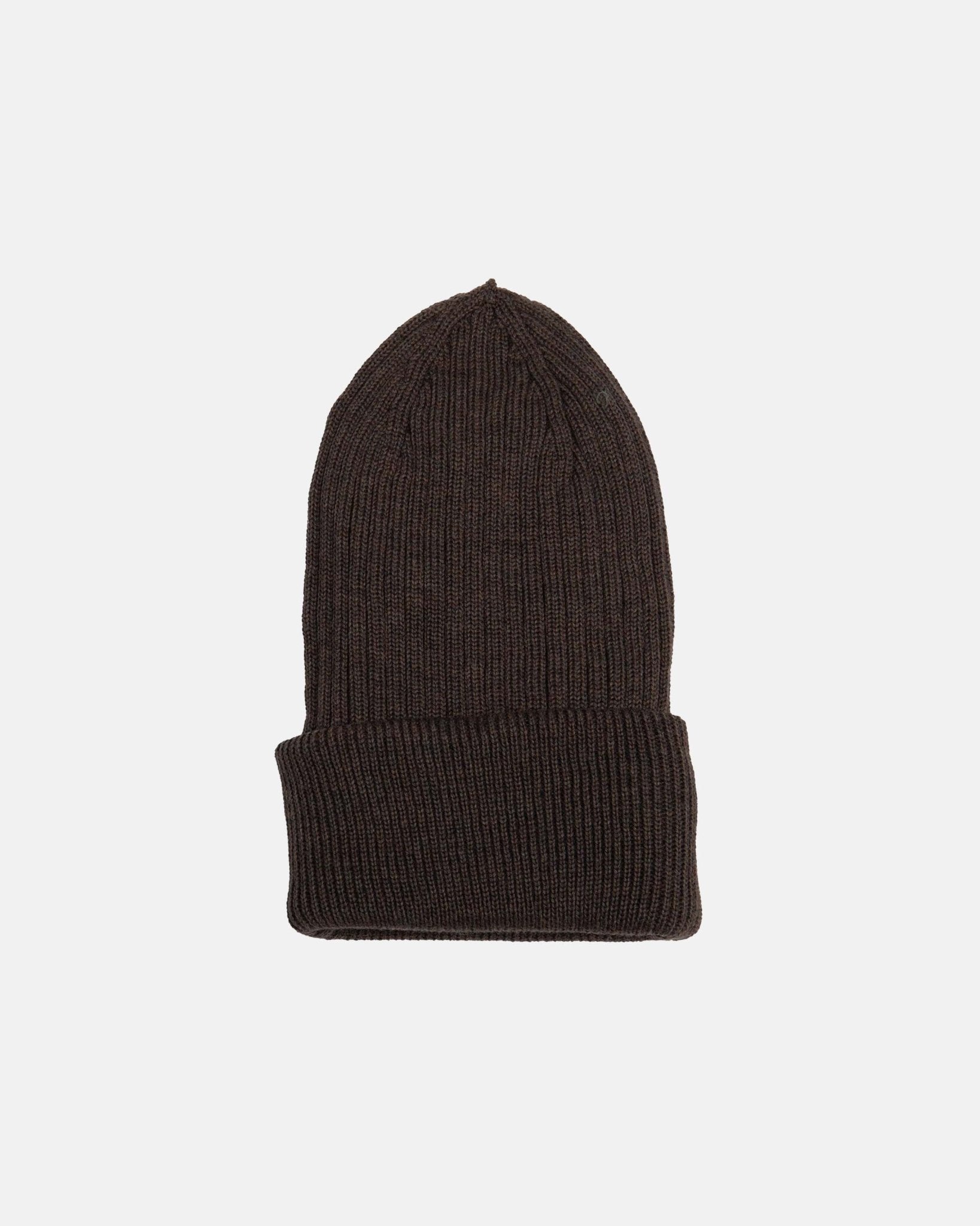 Brown Ribbed Beanie - Nazario Parisi & Sons